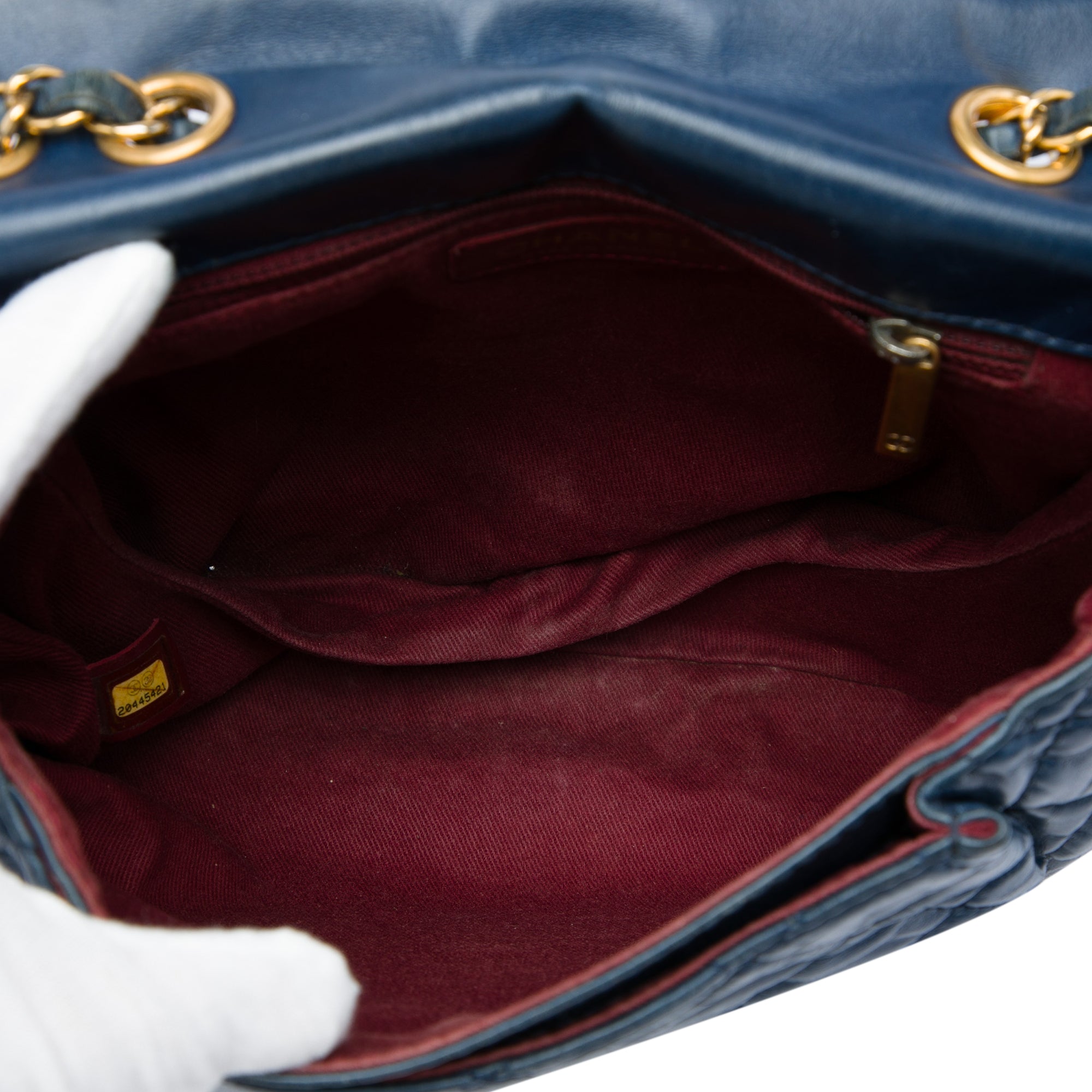 Chanel Medium Quilted Glazed Calfskin Bubble CC Flap - image 4