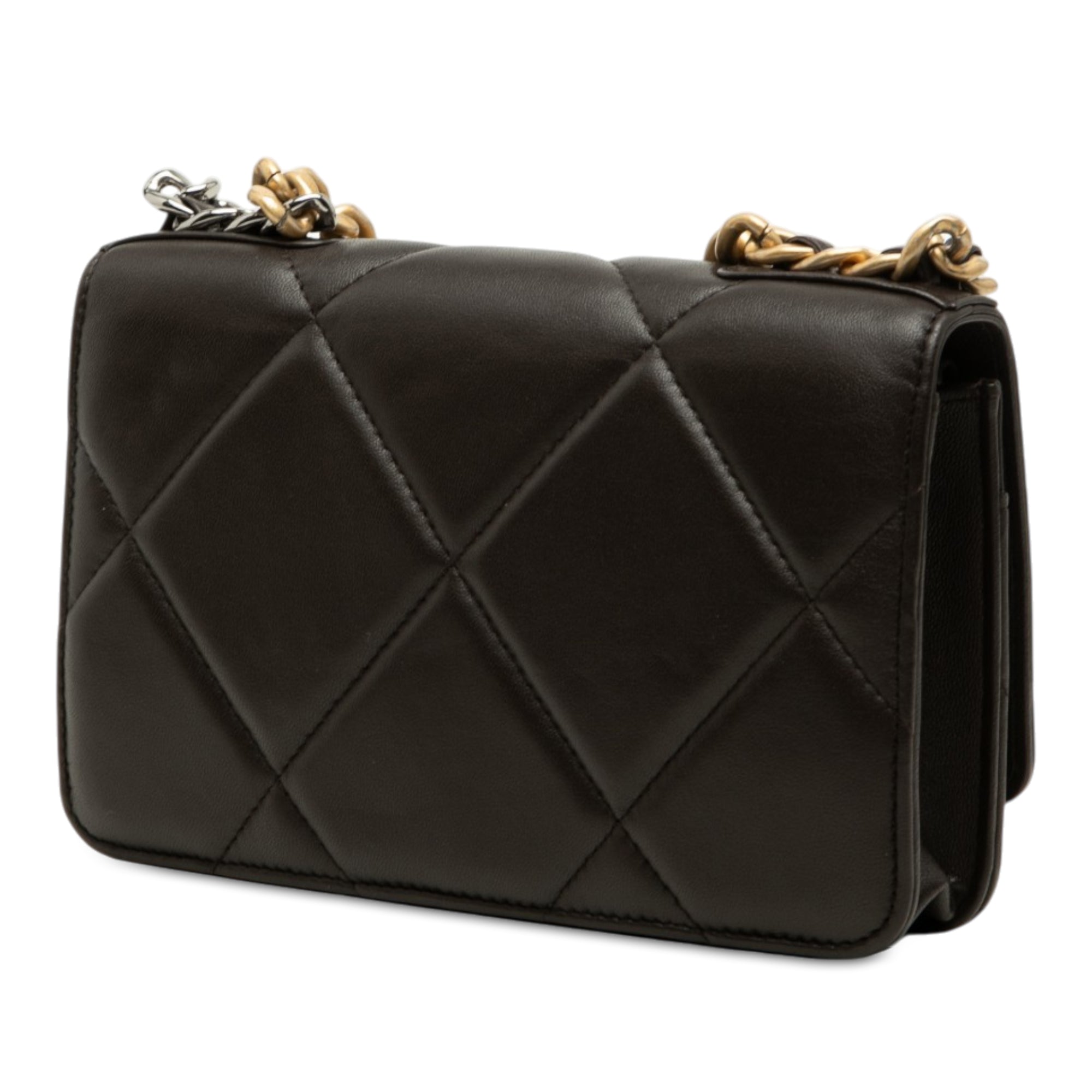 Chanel Quilted Lambskin 19 Wallet on Chain - image 2
