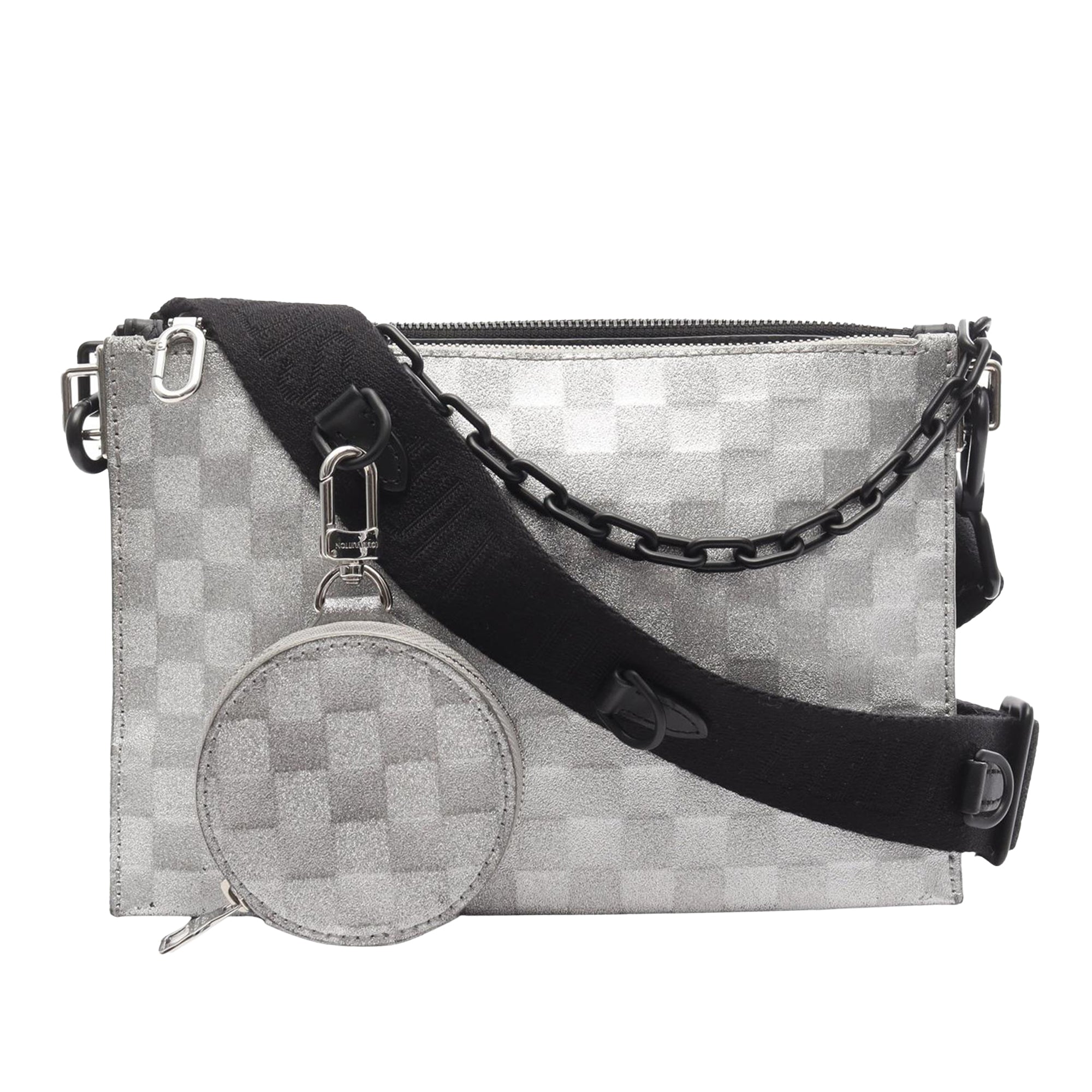 Louis Vuitton Damier Glitter Taurillon In The Loop Trio Pouch - image 1