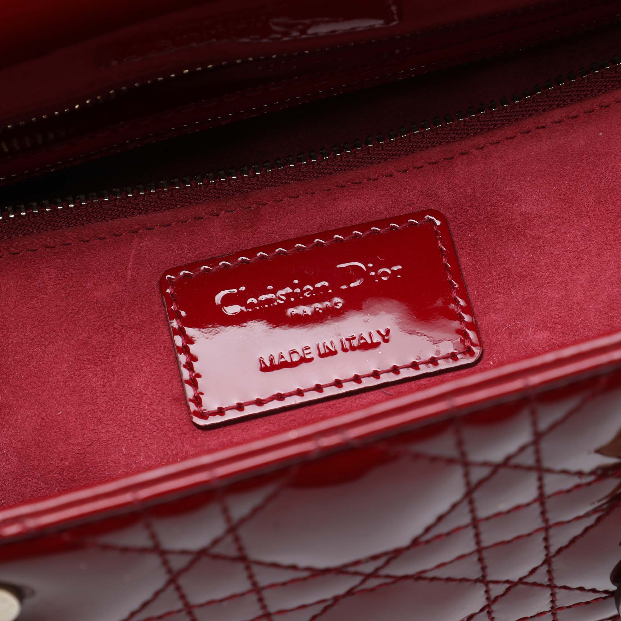 Dior Medium Patent Cannage Lady Dior - image 5