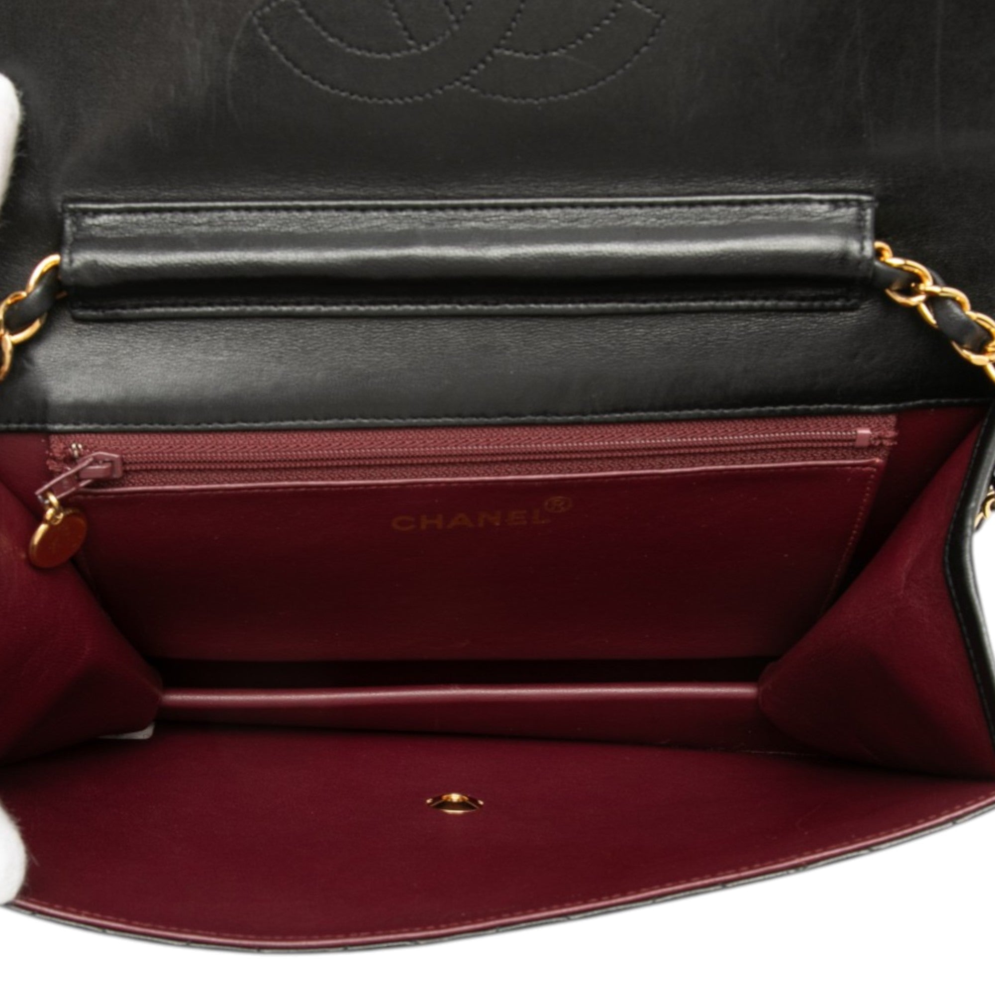 Chanel Medium CC Quilted Lambskin Single Flap - image 4