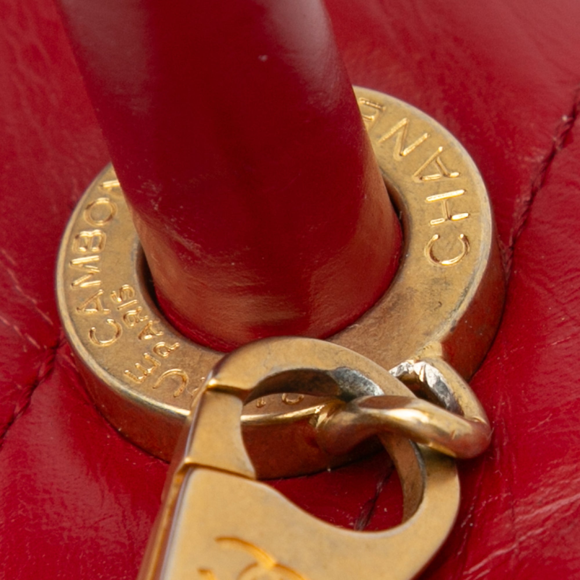 Chanel Small Lambskin Chevron Coco Top Handle Bag - image 10