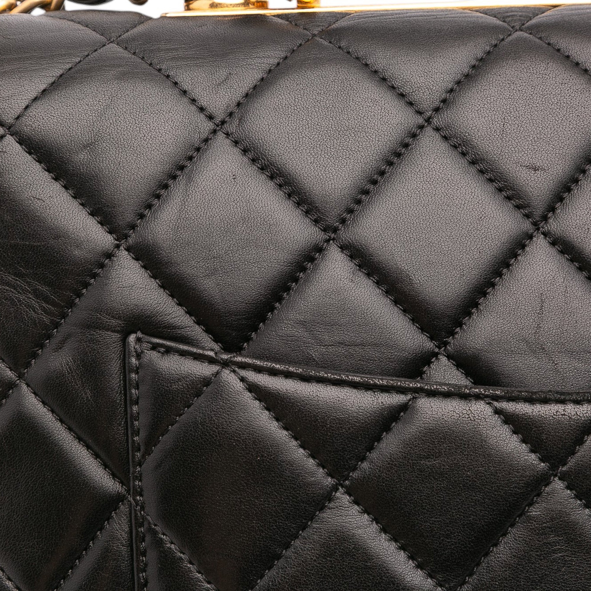 Chanel Large Lambskin Trendy CC Top Handle Flap - image 9