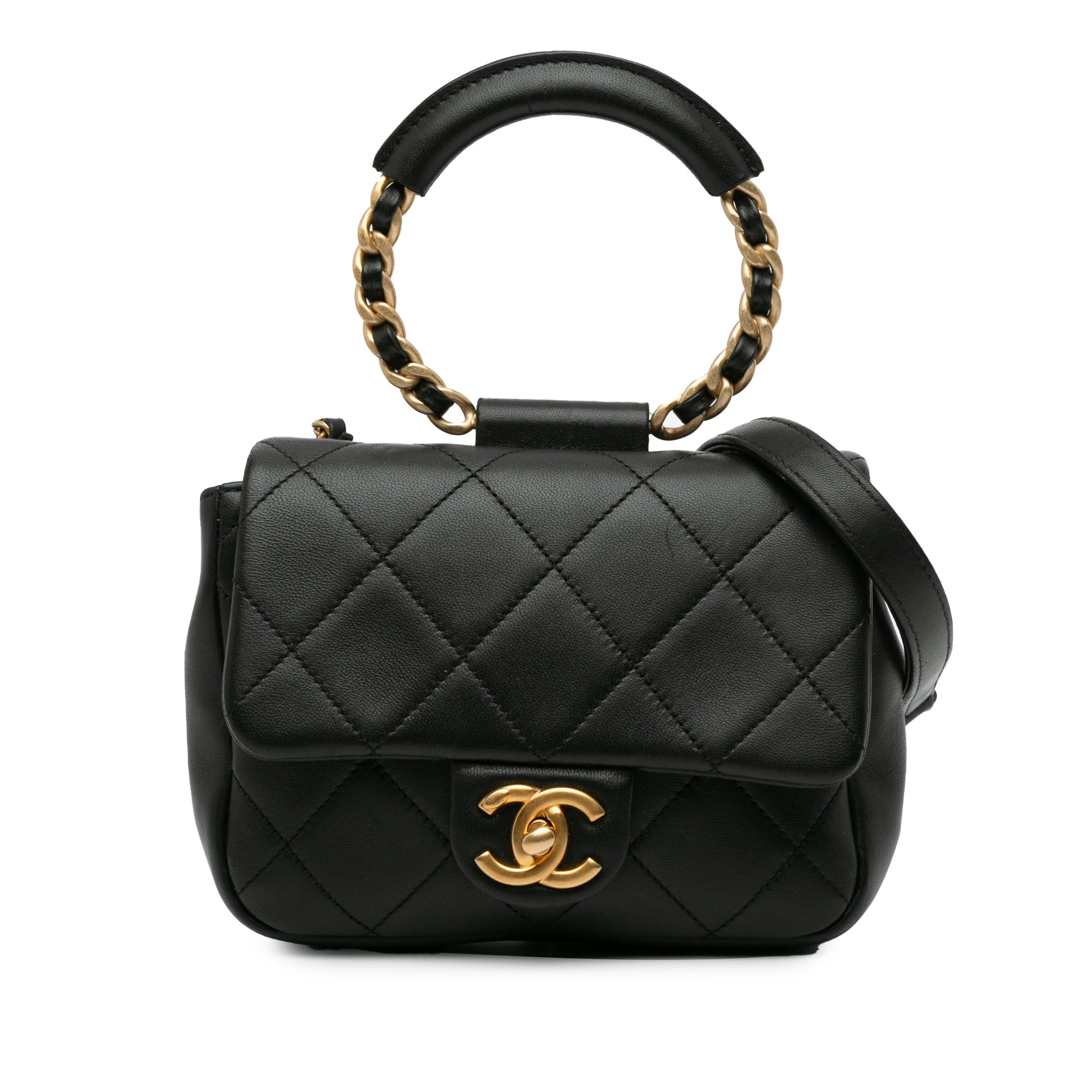 Chanel Mini Quilted Lambskin In The Loop Flap - image 1