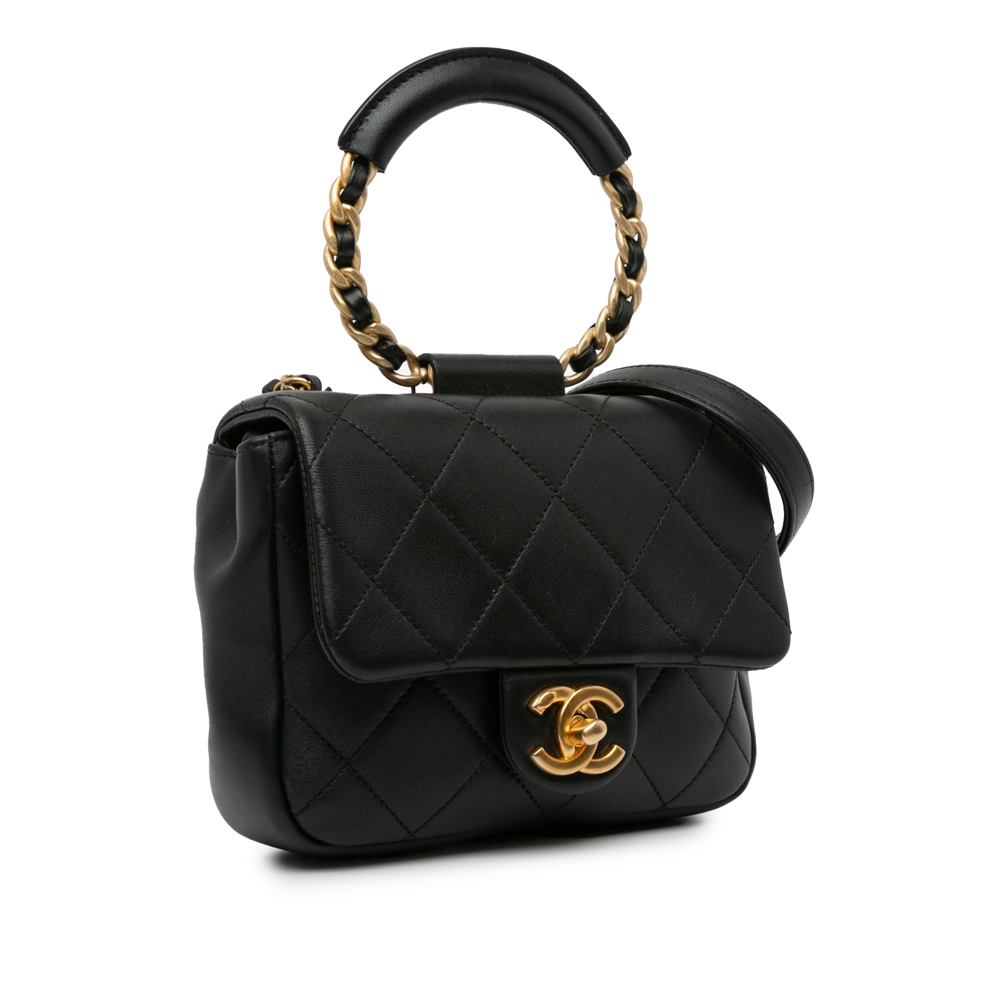 Chanel Mini Quilted Lambskin In The Loop Flap - image 2