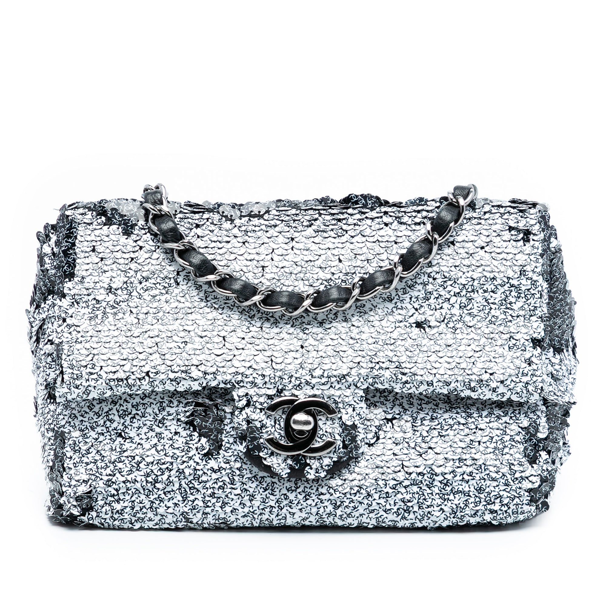 Chanel CC Printed Sequin Single Flap - image 1