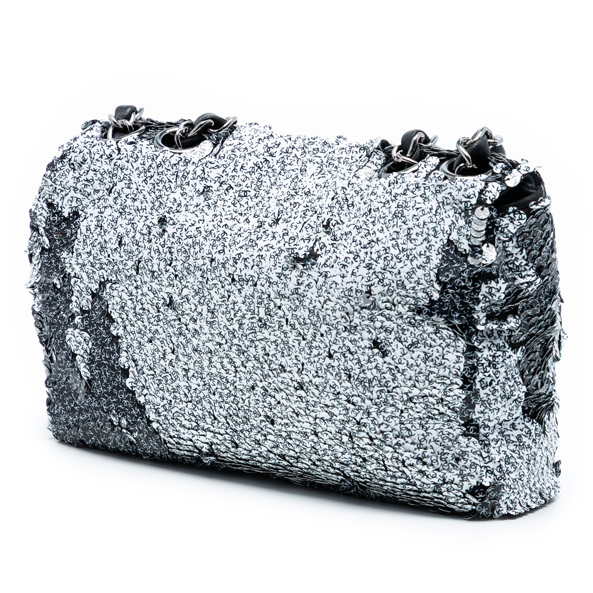 Chanel CC Printed Sequin Single Flap - image 2
