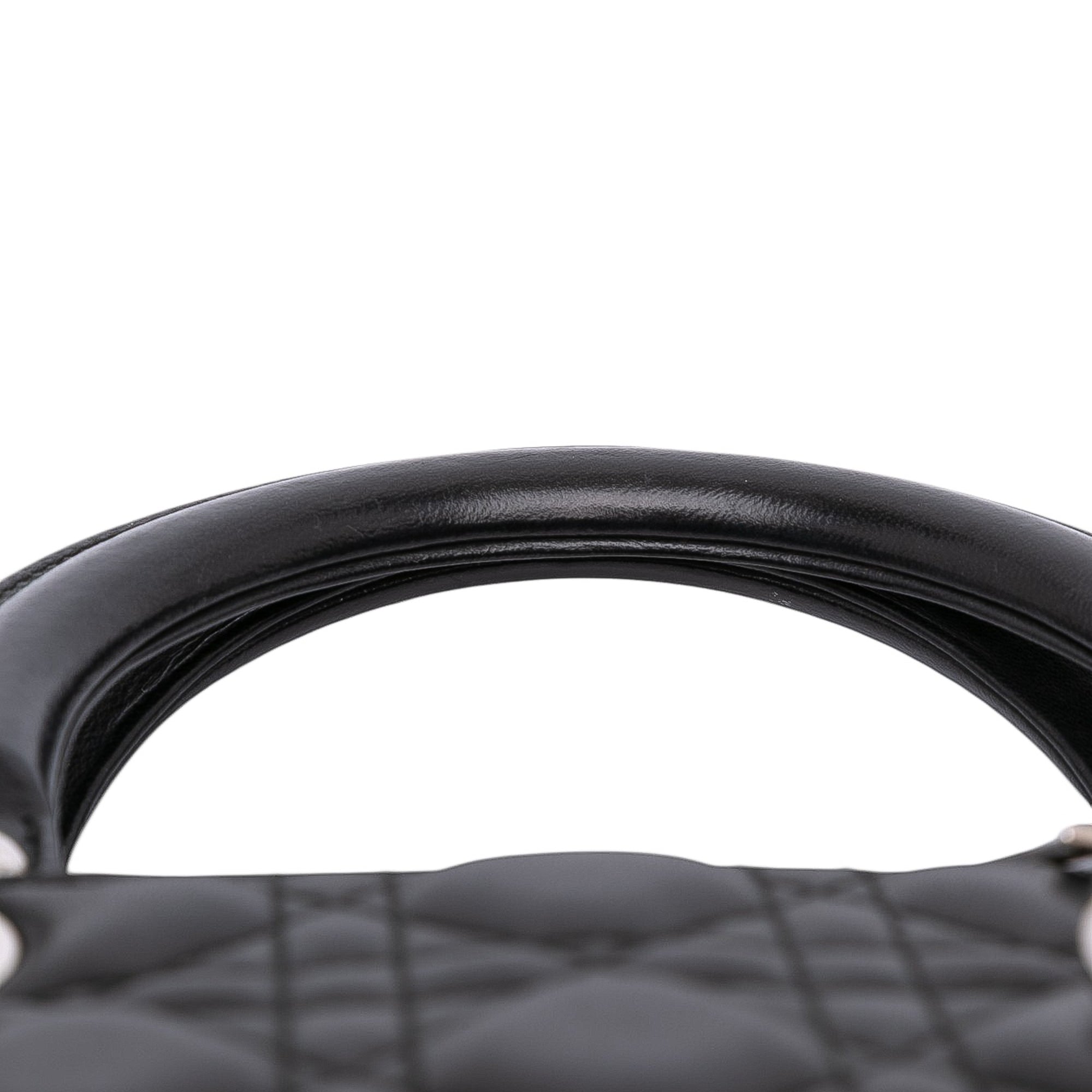 Dior Medium Lambskin Cannage Lady Dior - image 8