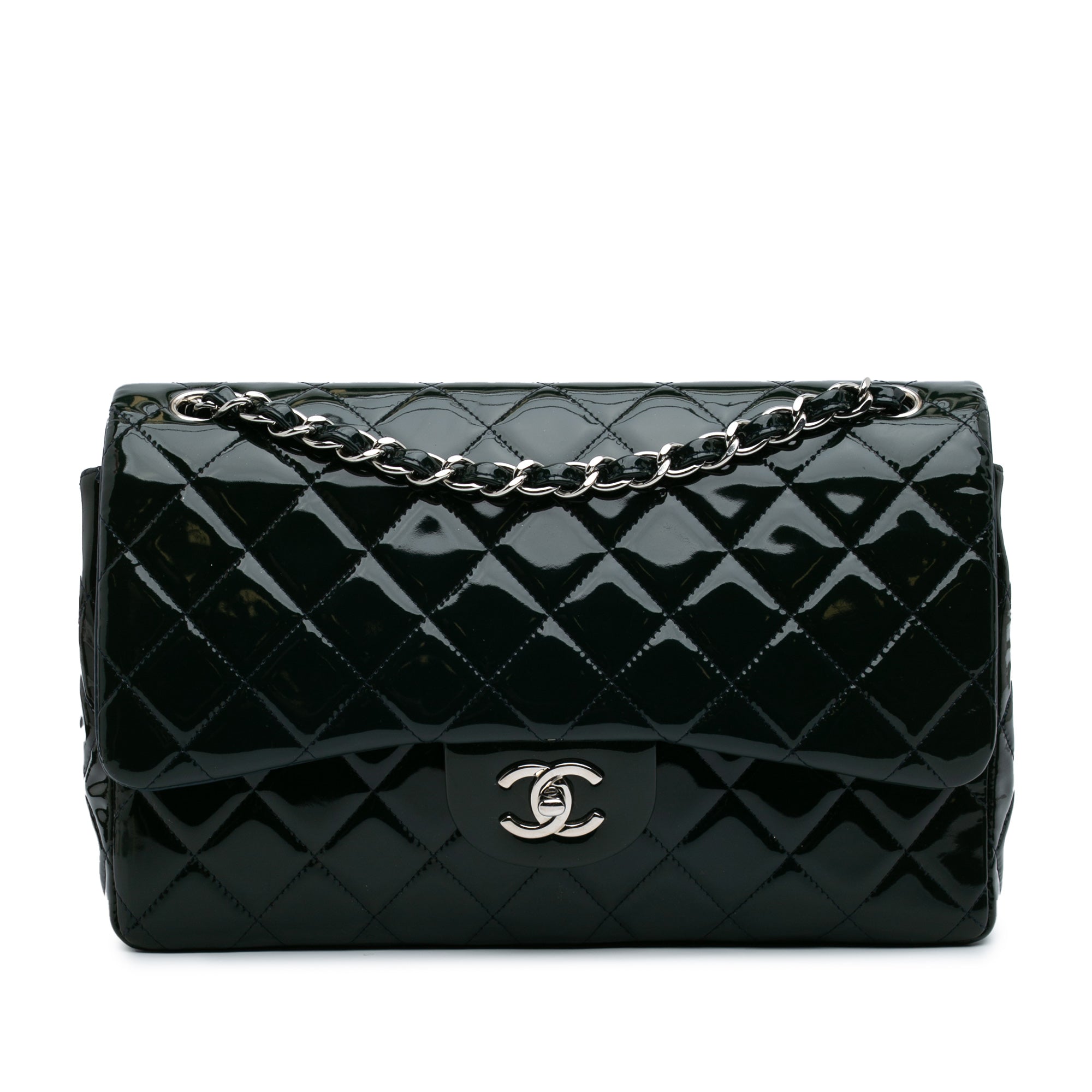 Chanel Jumbo Classic Patent Double Flap - image 1