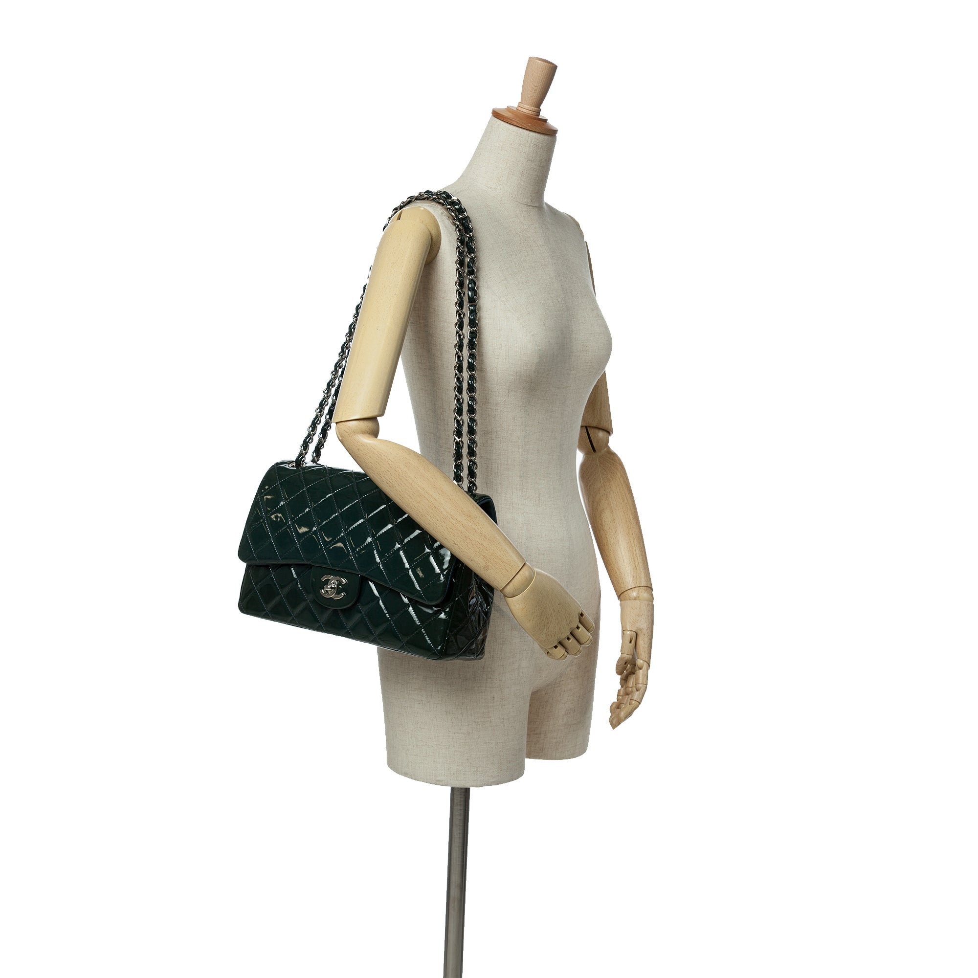 Chanel Jumbo Classic Patent Double Flap - image 11