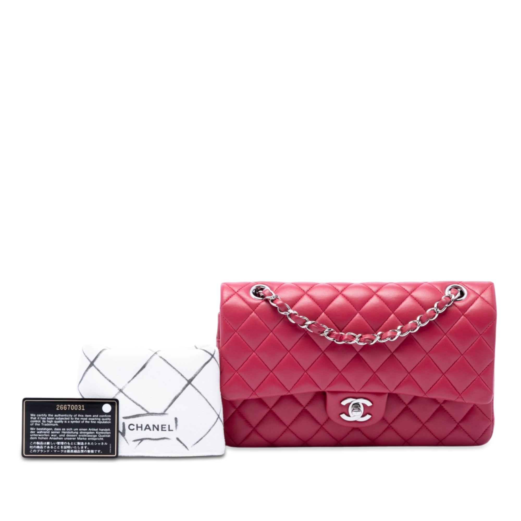 Chanel Medium Classic Lambskin Double Flap - image 7
