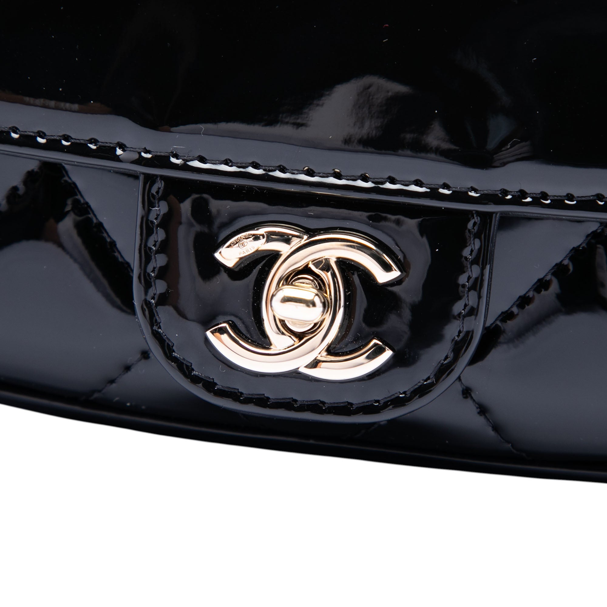 Chanel Mini CC Quilted Patent Single Flap - image 5