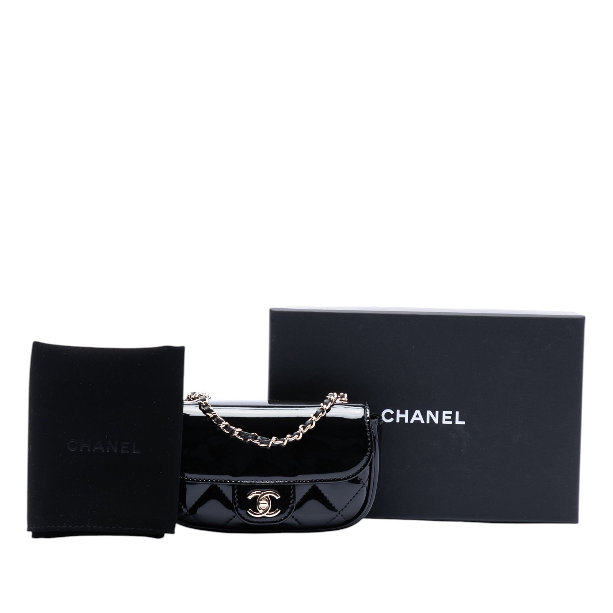 Chanel Mini CC Quilted Patent Single Flap - image 7