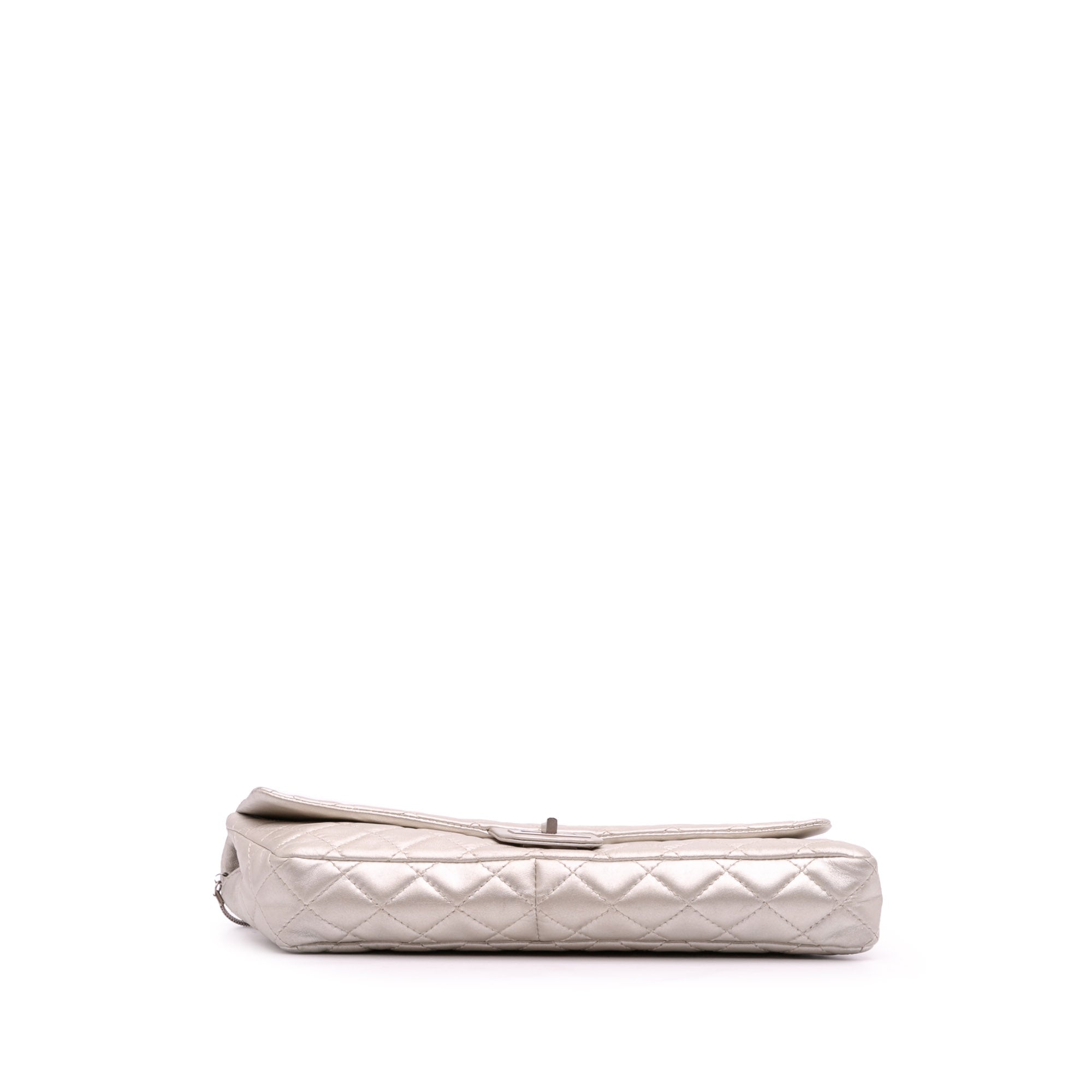 Chanel Reissue 2.55 Metallic Lambskin Clutch With Chain - image 3