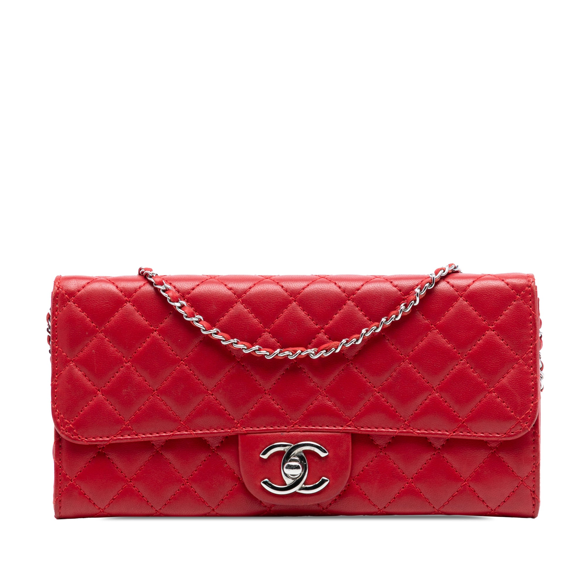 Chanel Classic Lambskin East West Wallet on Chain - image 1
