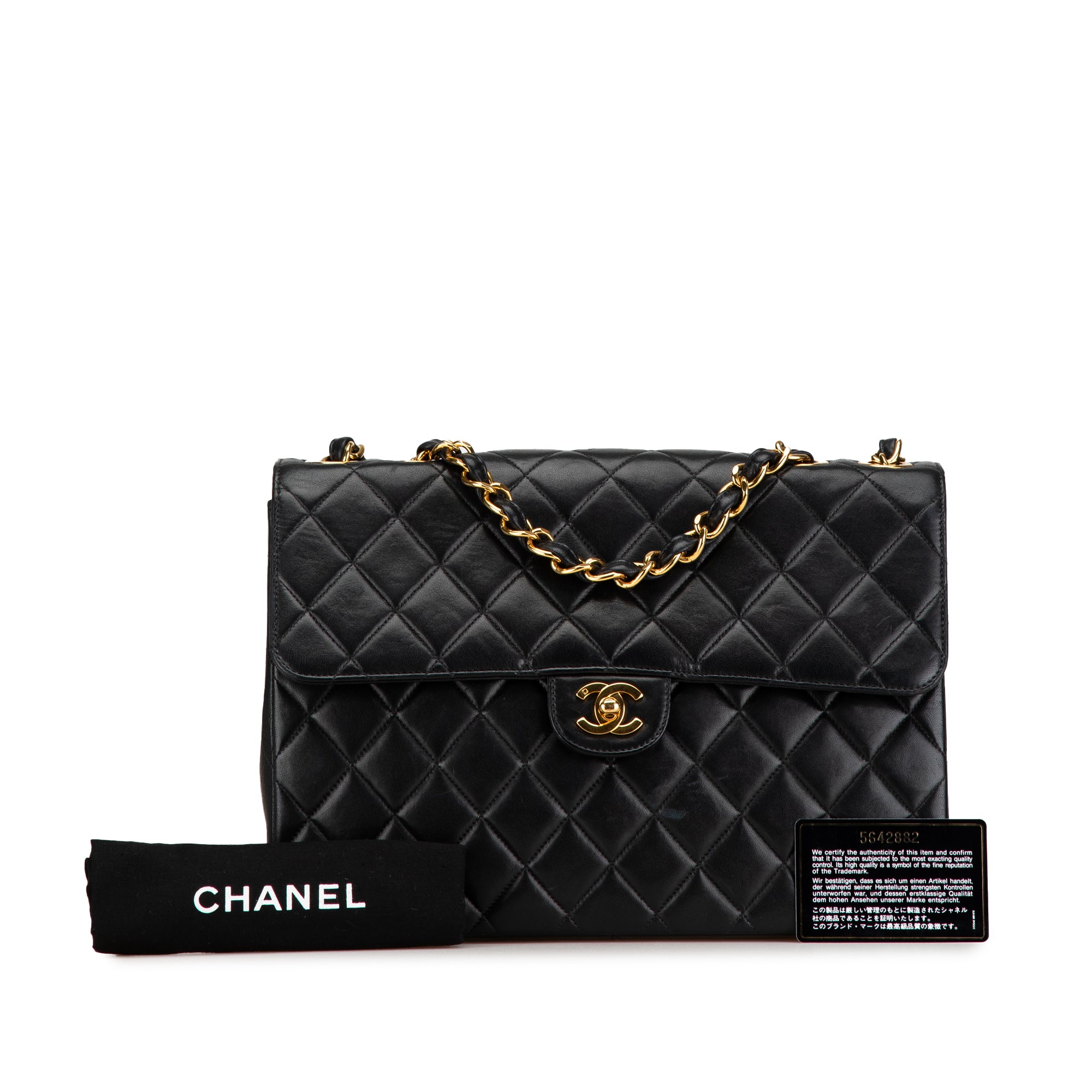 Chanel Jumbo Classic Lambskin Single Flap - image 11