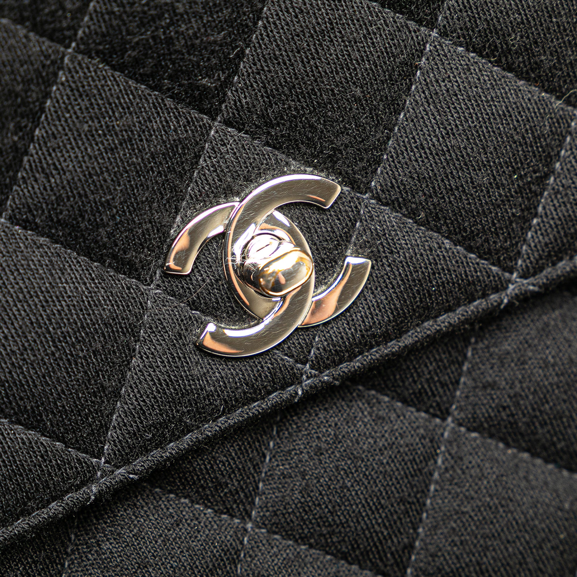Chanel CC Quilted Jersey Kelly Top Handle Bag - image 9
