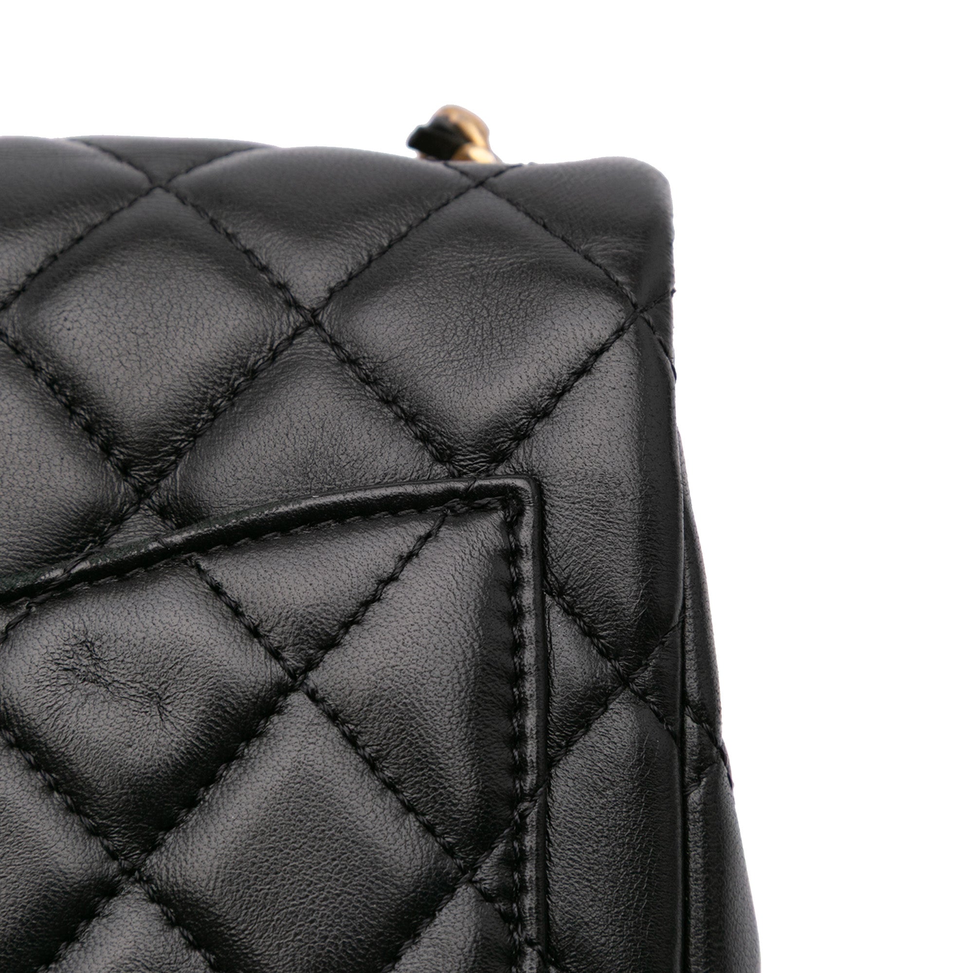 Chanel Mini Square Lambskin Romance Single Flap - image 9
