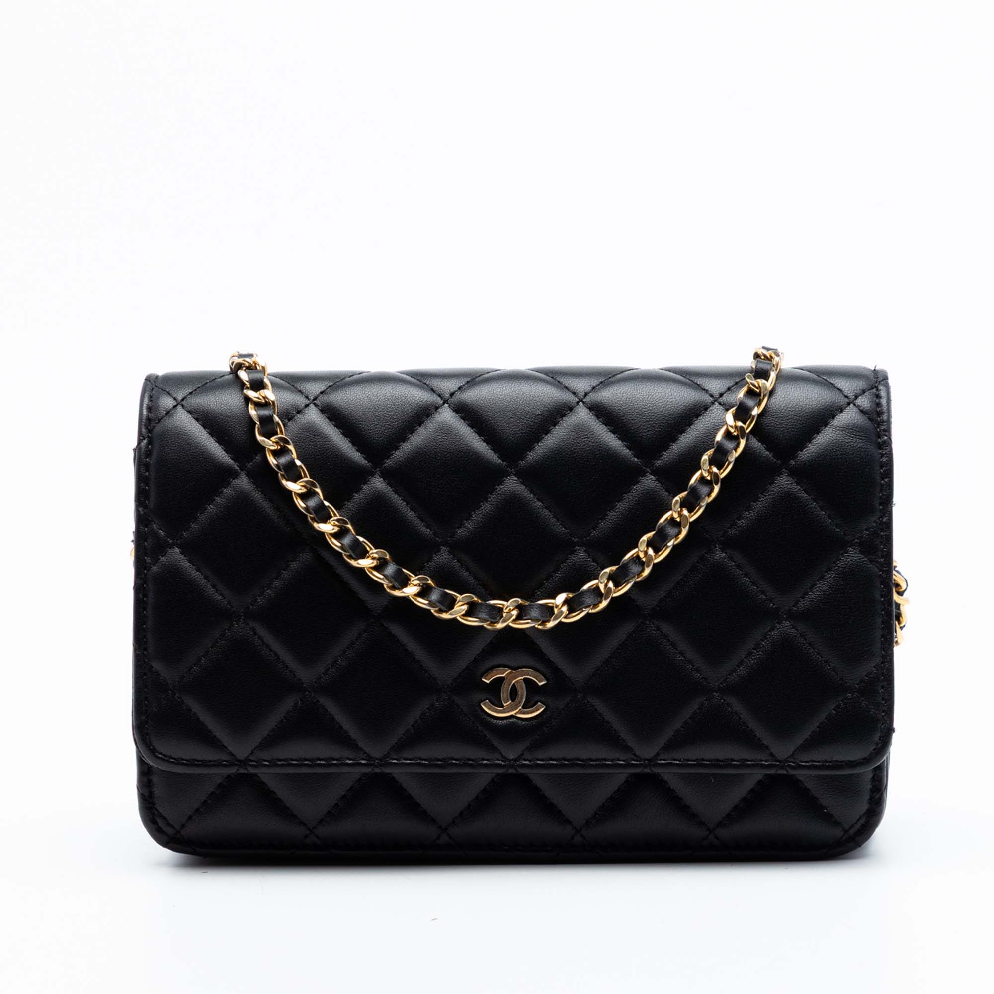 Chanel CC Quilted Lambskin Wallet On Chain - image 1