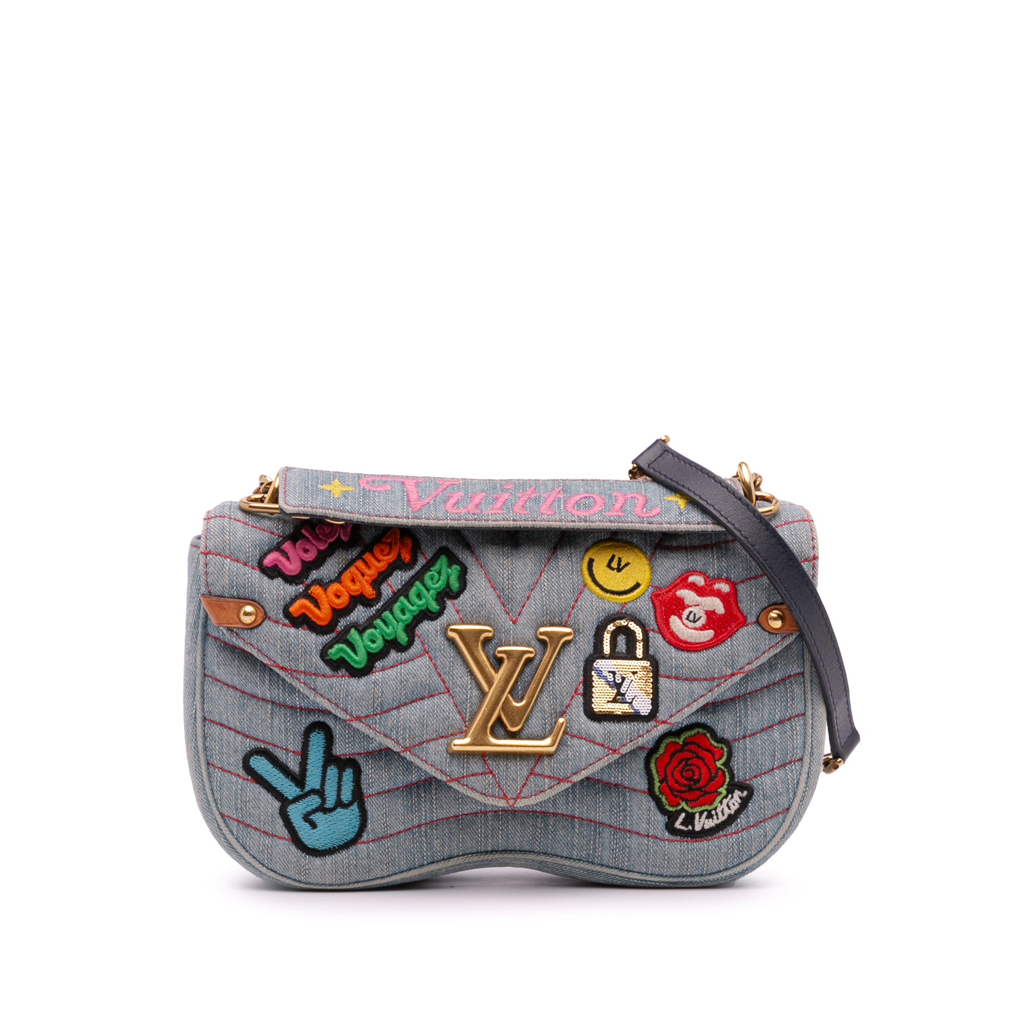 Louis Vuitton Limited Edition Denim Patches New Wave Chain MM - image 1