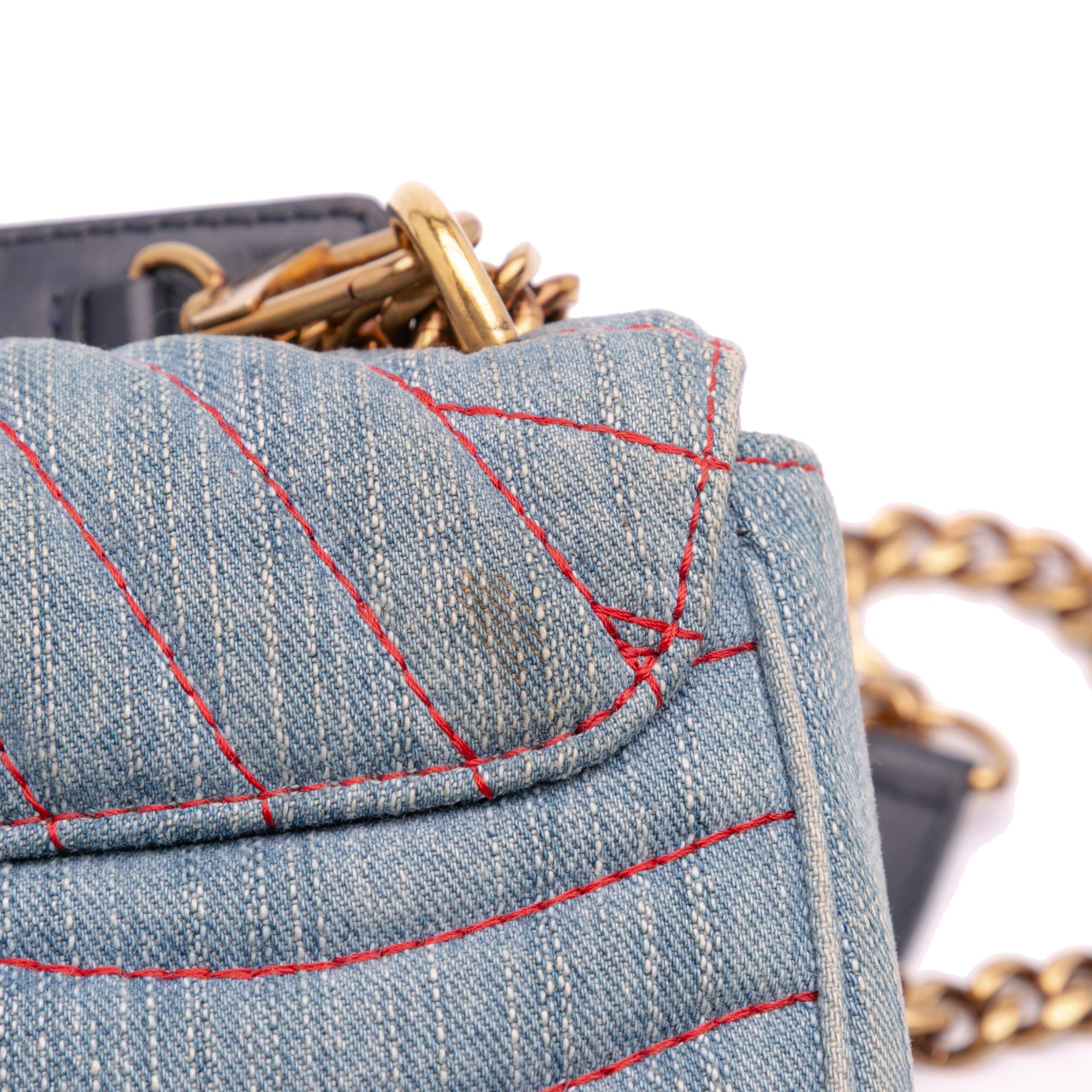 Louis Vuitton Limited Edition Denim Patches New Wave Chain MM - image 10