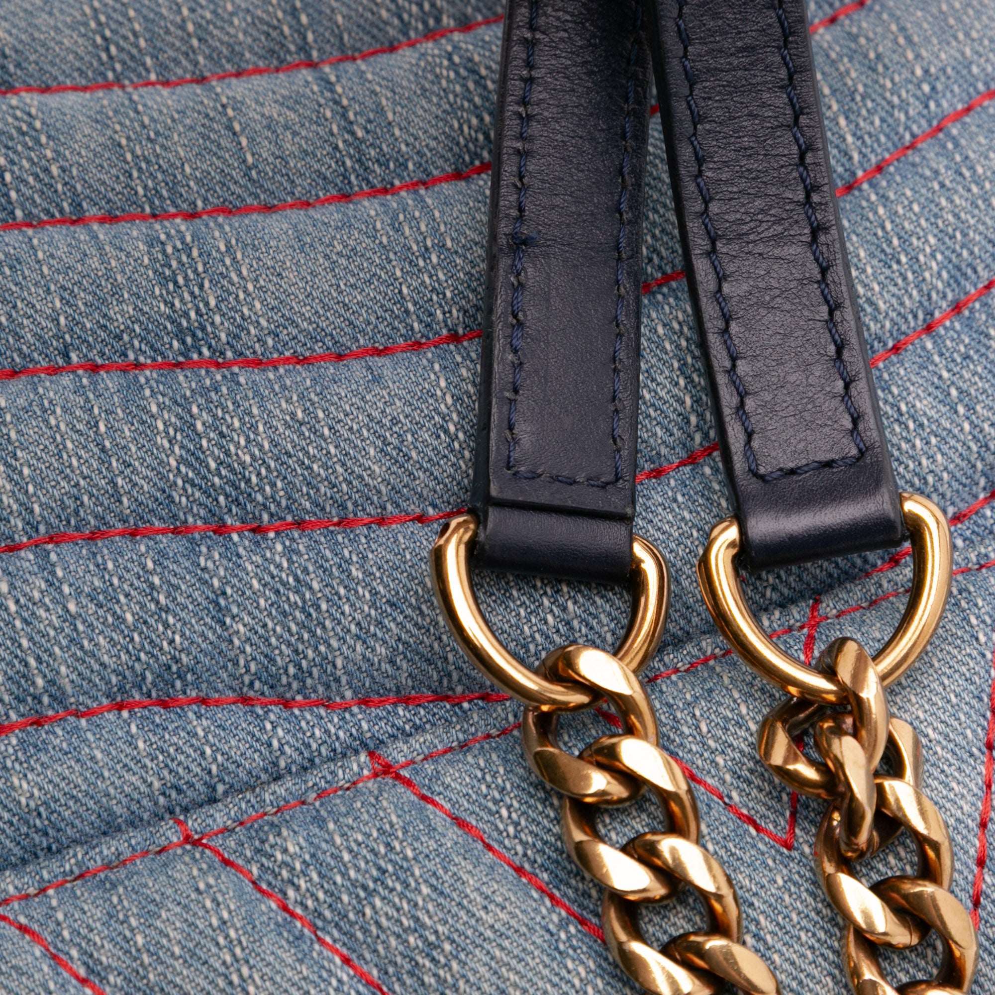Louis Vuitton Limited Edition Denim Patches New Wave Chain MM - image 11