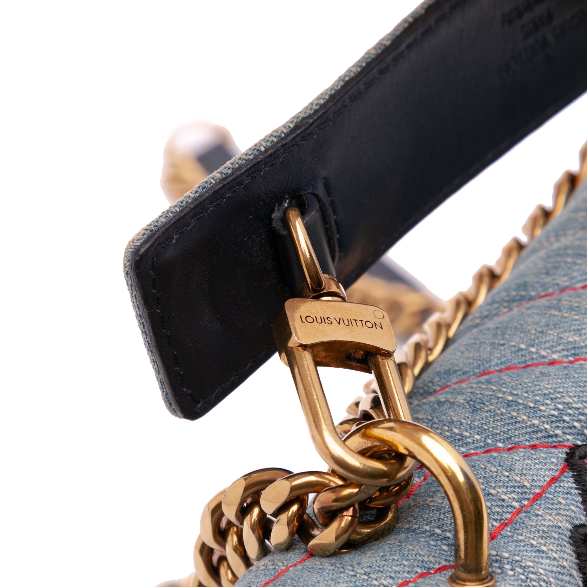 Louis Vuitton Limited Edition Denim Patches New Wave Chain MM - image 12