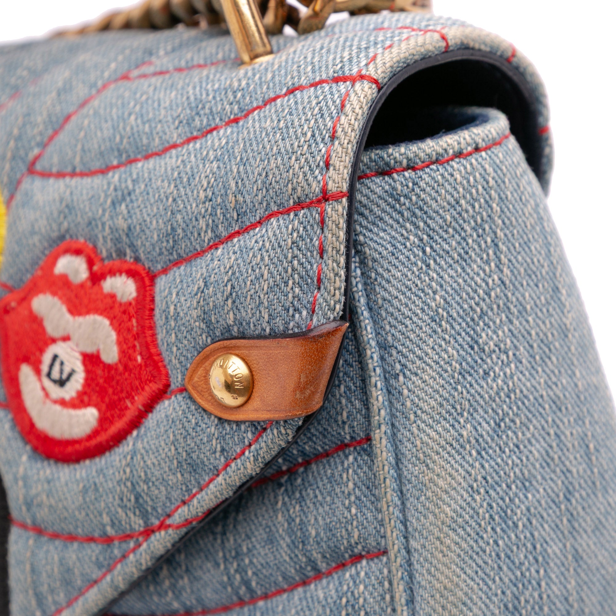 Louis Vuitton Limited Edition Denim Patches New Wave Chain MM - image 9