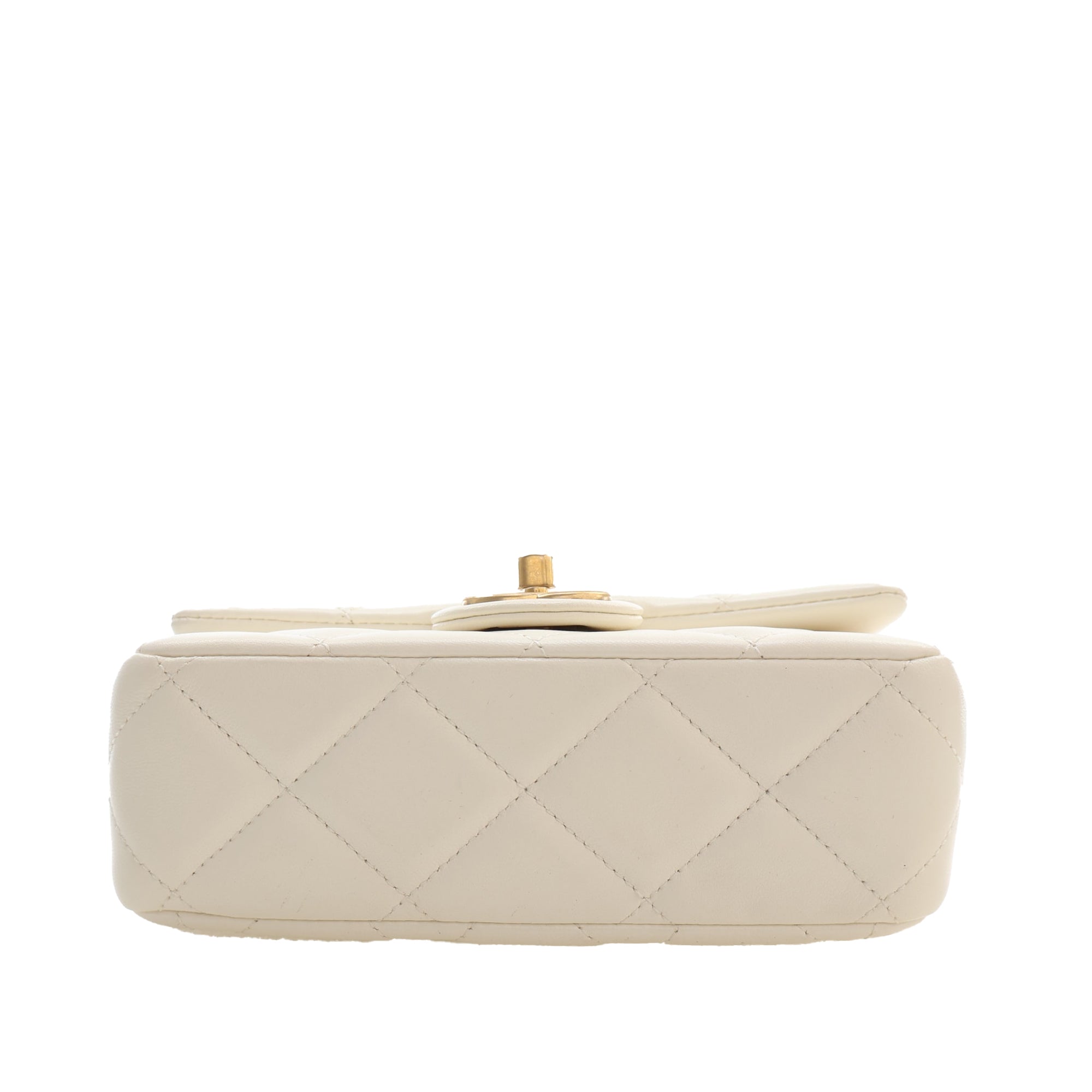 Chanel Mini Quilted Lambskin Pearl My Perfect Single Flap - image 3