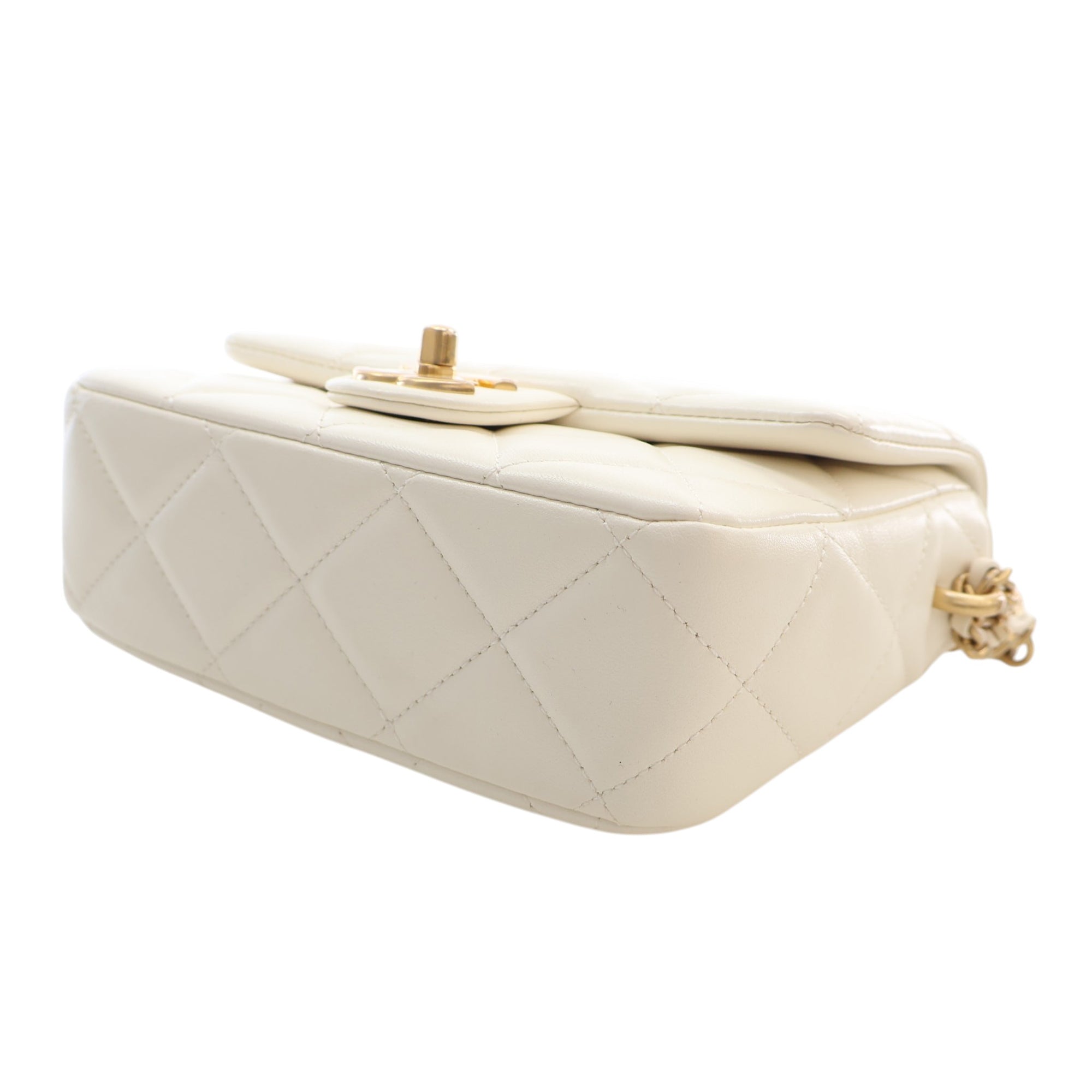 Chanel Mini Quilted Lambskin Pearl My Perfect Single Flap - image 6