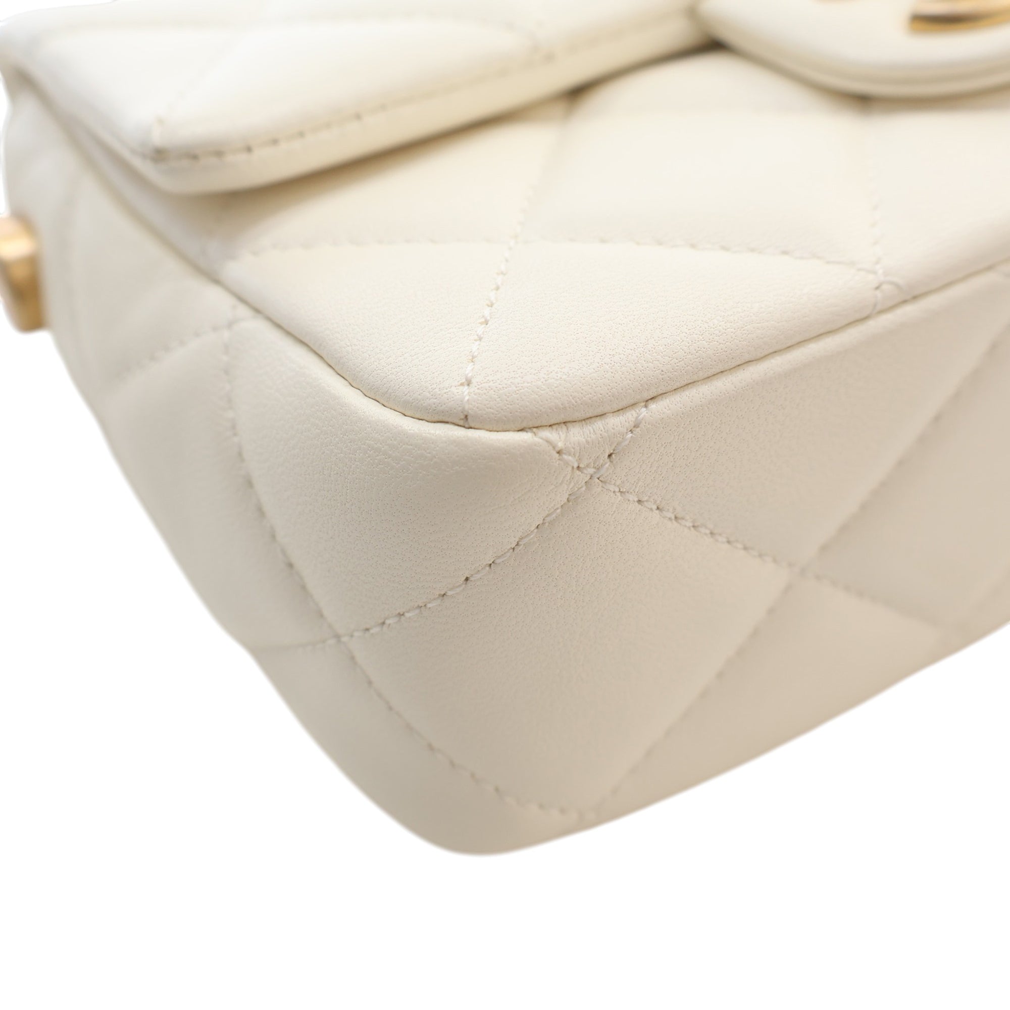 Chanel Mini Quilted Lambskin Pearl My Perfect Single Flap - image 7