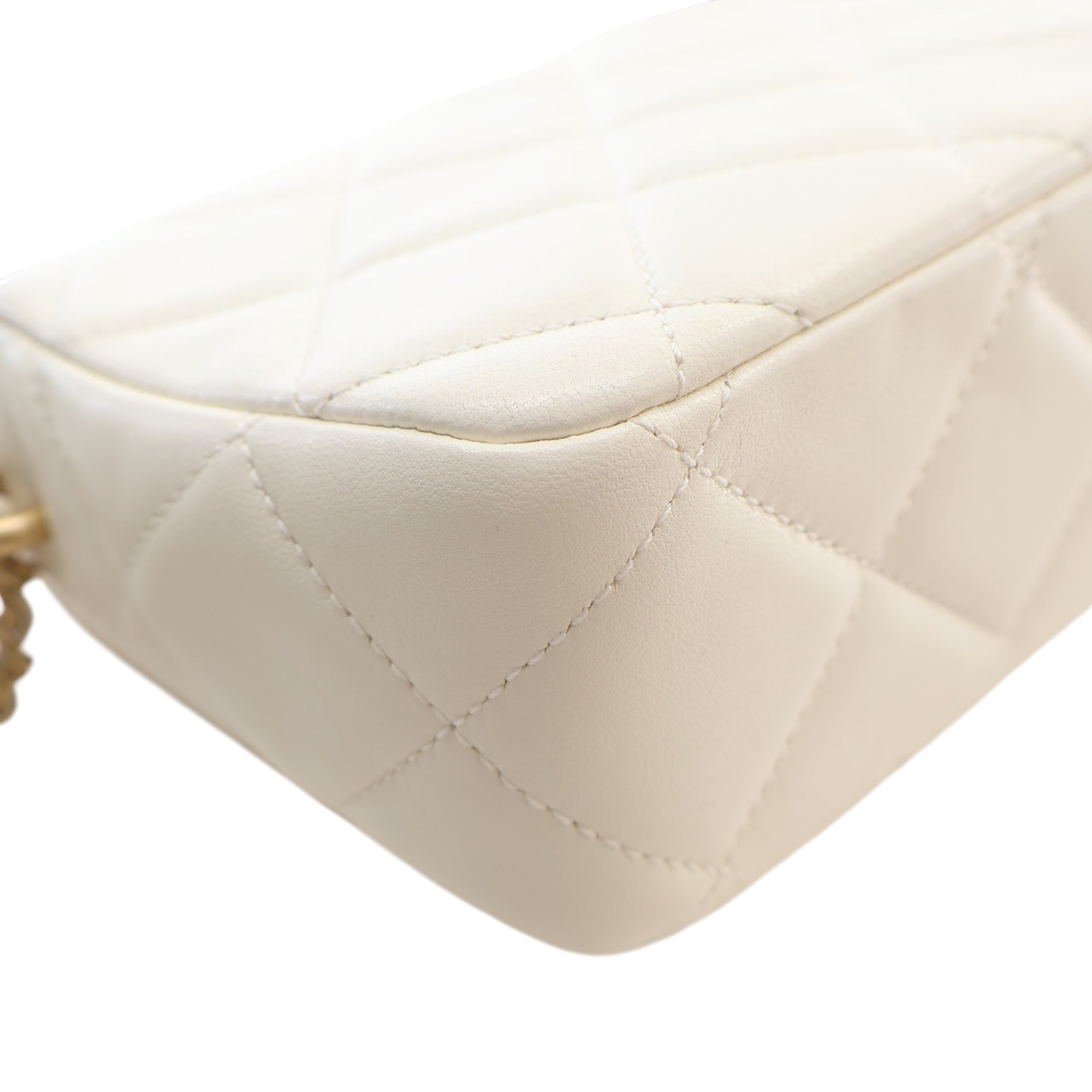 Chanel Mini Quilted Lambskin Pearl My Perfect Single Flap - image 9