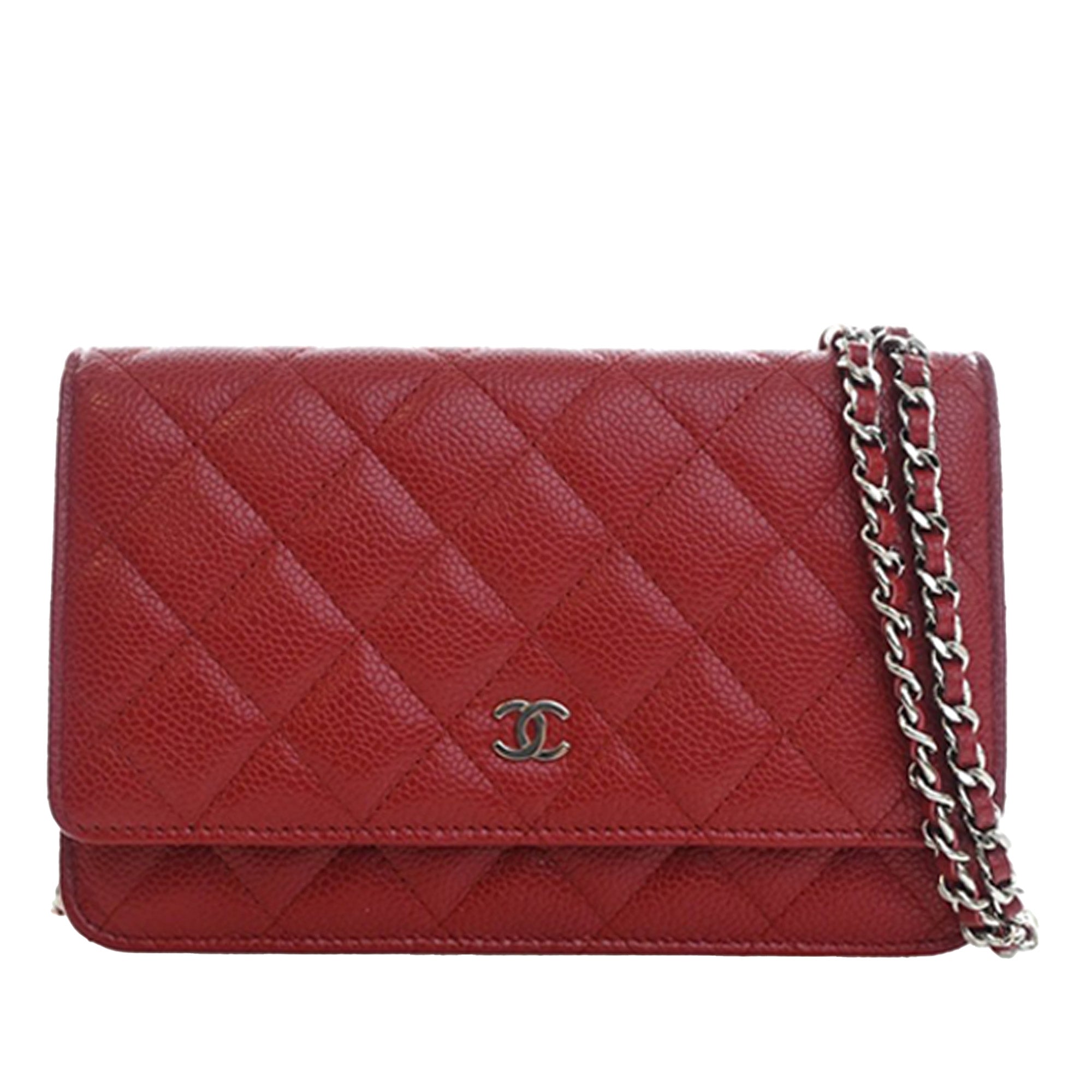 Chanel Classic Caviar Wallet on Chain - image 1