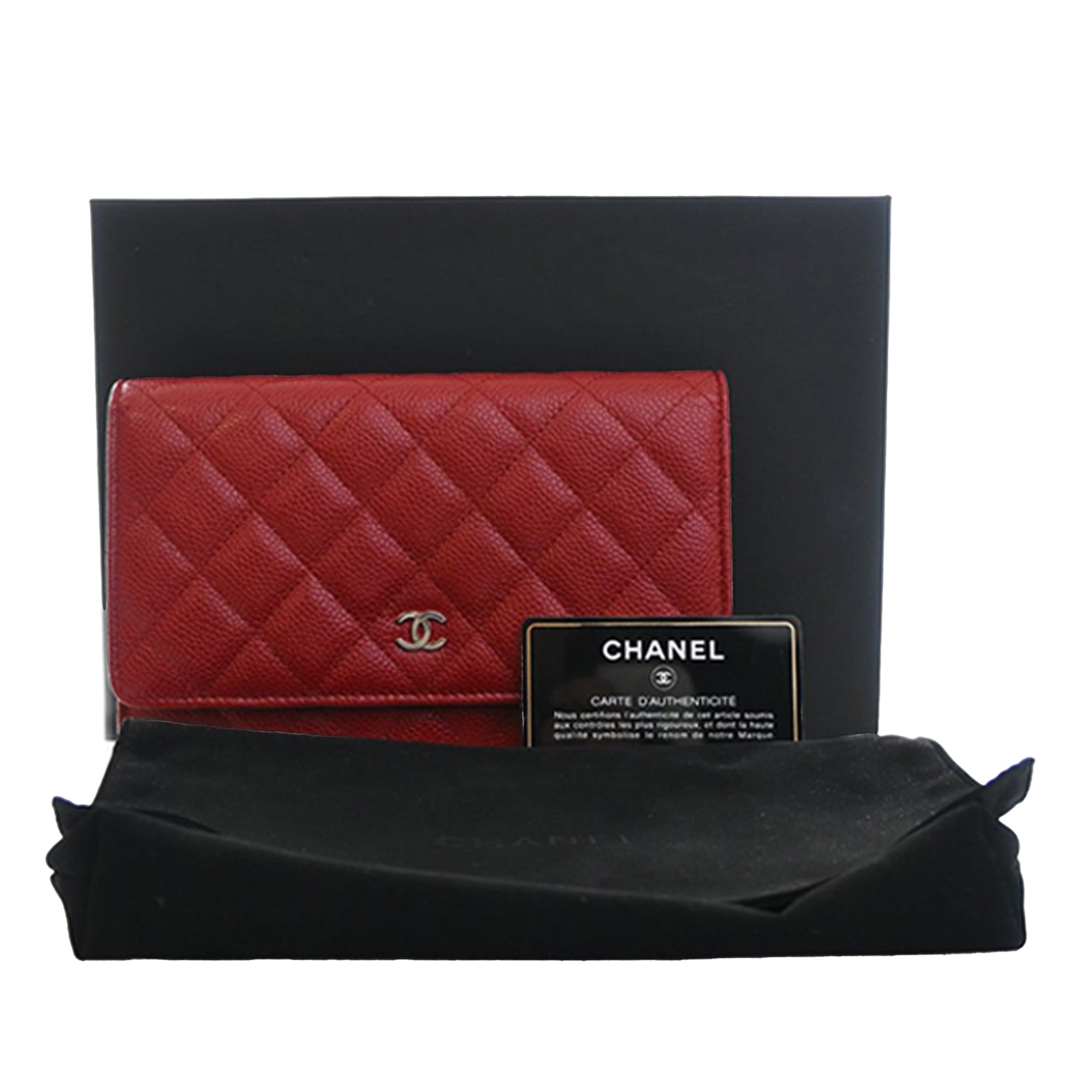 Chanel Classic Caviar Wallet on Chain - image 14