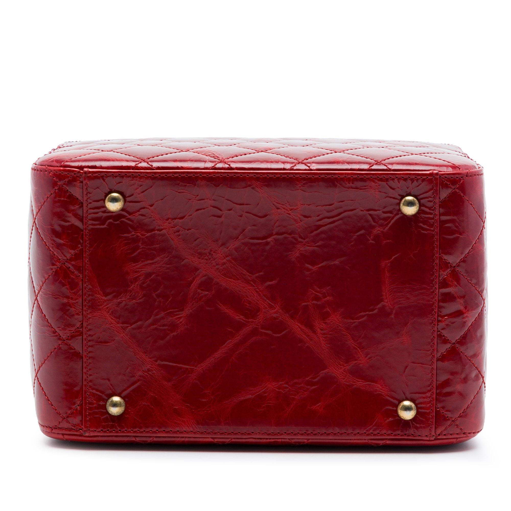 Chanel CC Quilted Glazed Calfskin Vanity Case - image 3