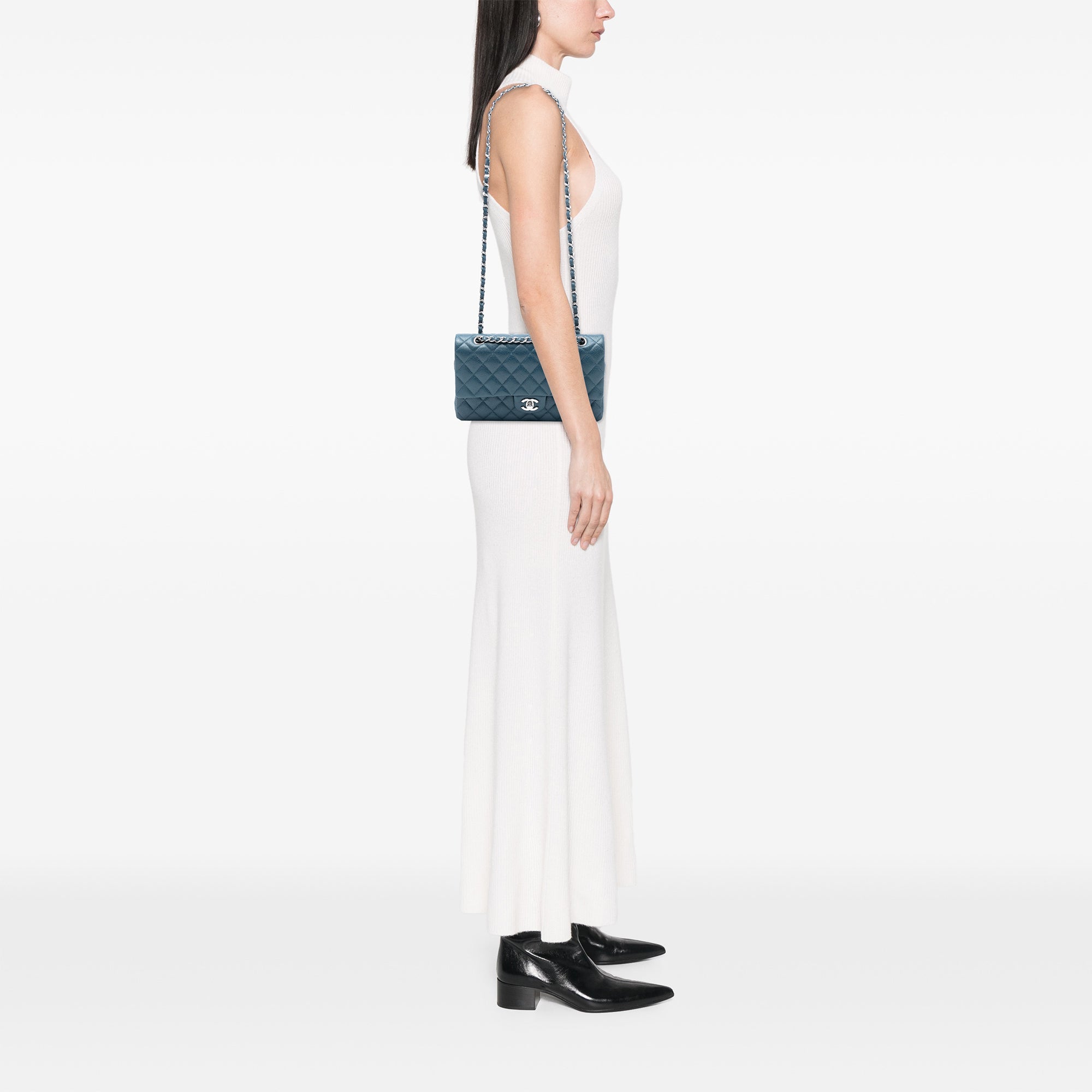 Chanel Medium Classic Caviar Double Flap - image 7