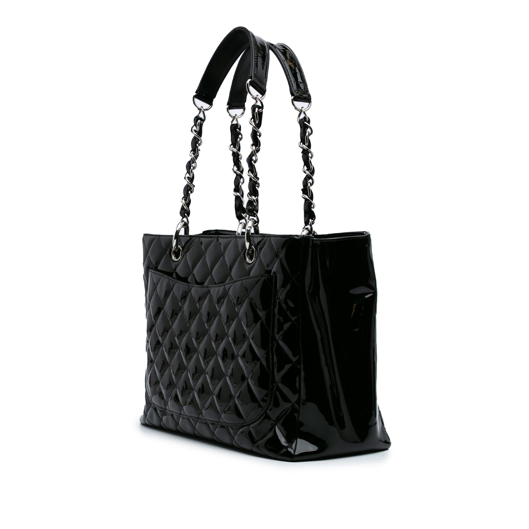 Chanel Patent Grand Shopping Tote - image 2