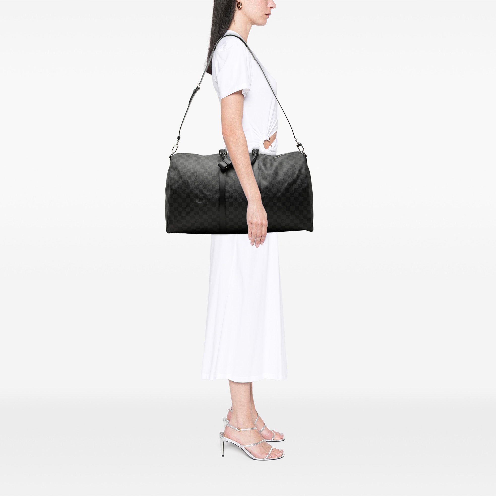 Louis Vuitton Damier Graphite Keepall Bandouliere 55 - image 7