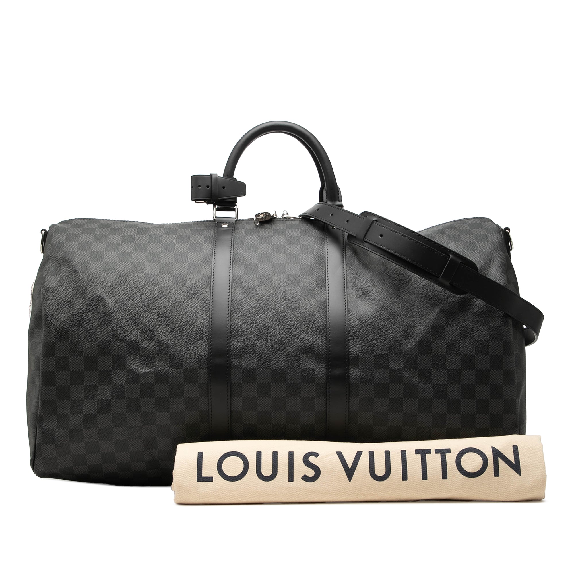 Louis Vuitton Damier Graphite Keepall Bandouliere 55 - image 8