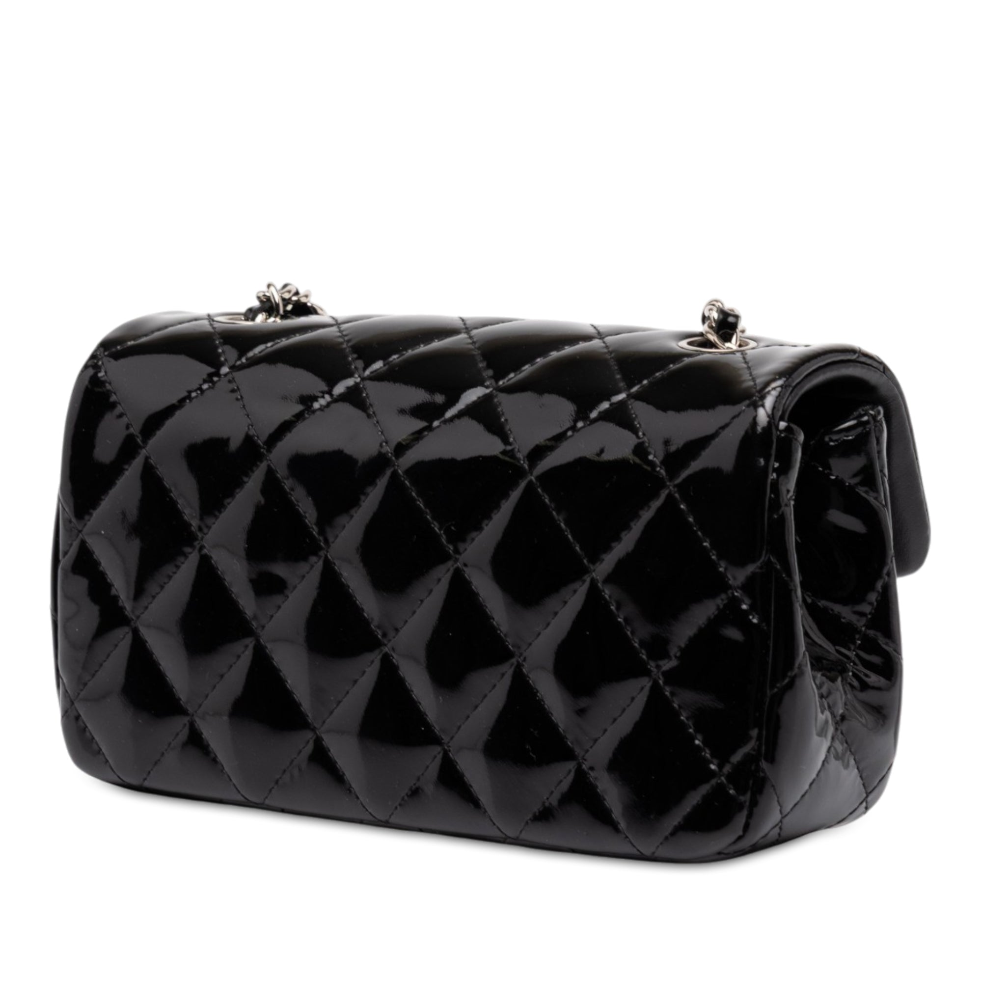 Chanel Extra Mini Rectangular Classic Patent Single Flap - image 2