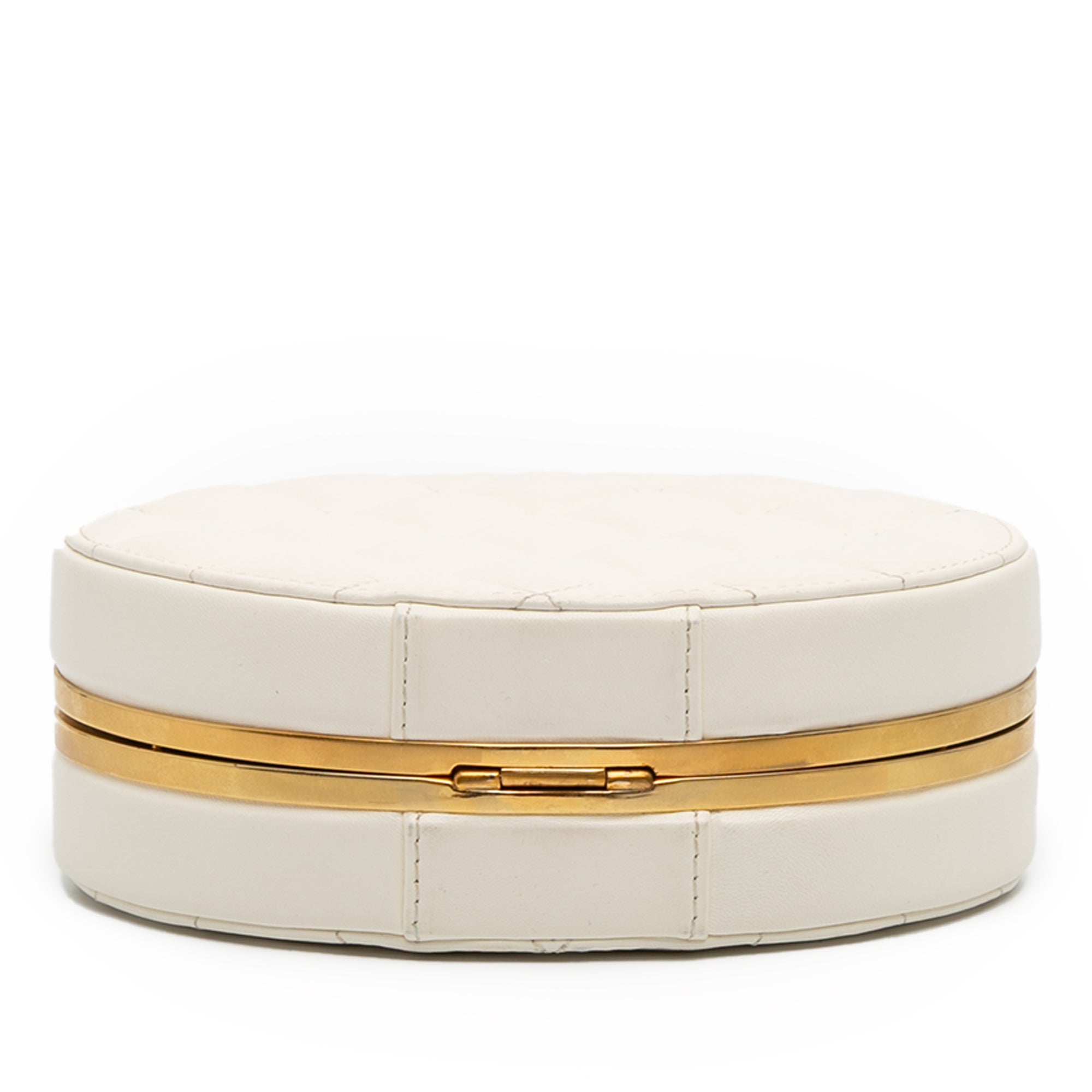 Chanel CC Quilted Lambskin Frame Vanity Case - image 3