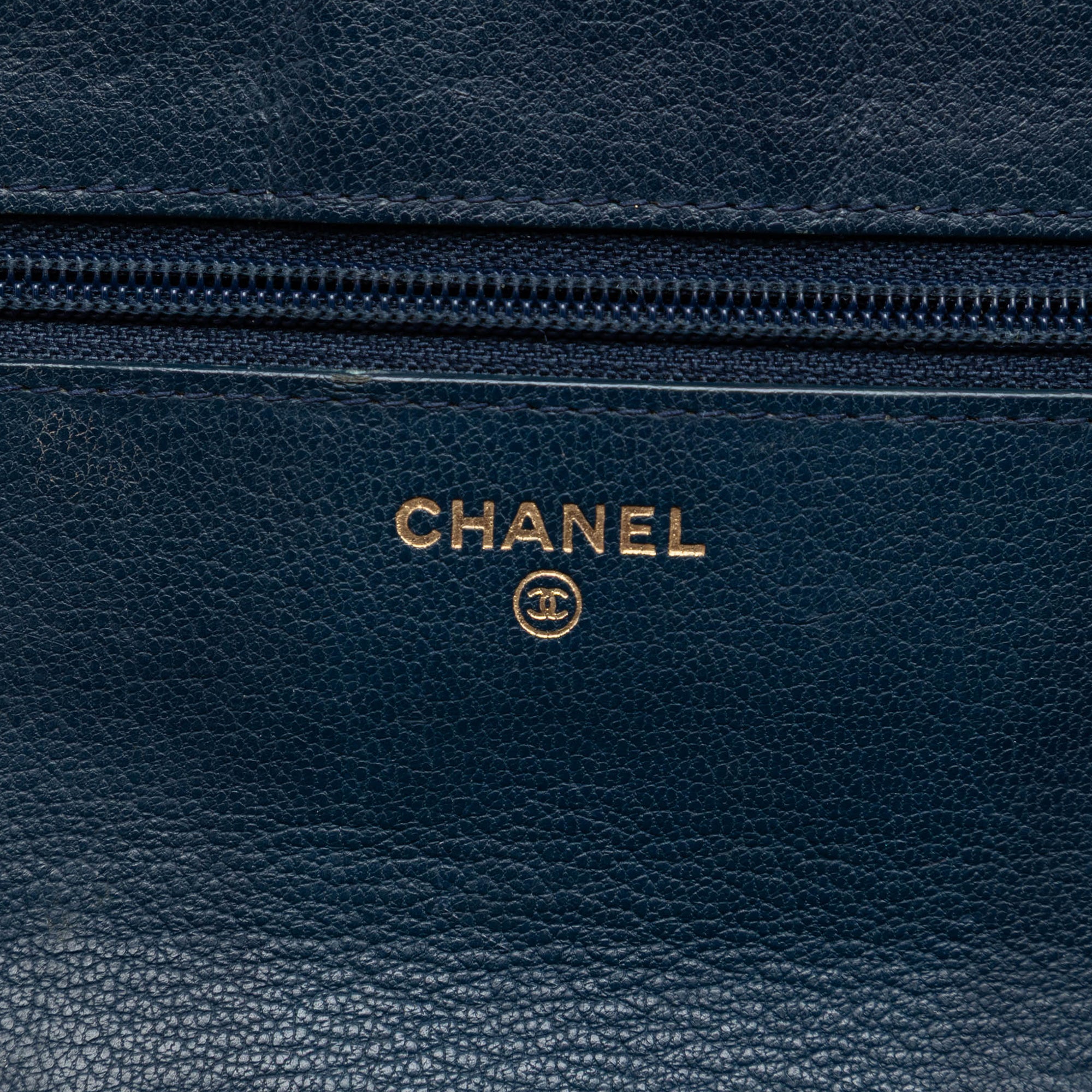Chanel Quilted Patent and Goatskin CC Eyelet Wallet On Chain - image 5