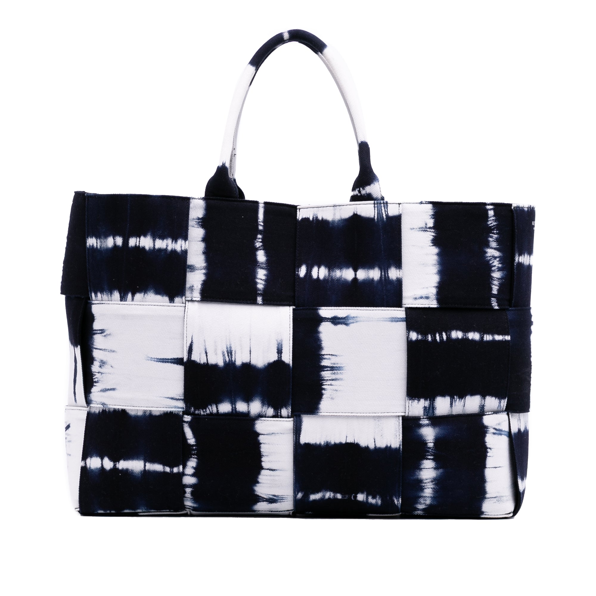 Bottega Veneta Large Denim Intrecciato Tie Dye Arco Tote - image 1