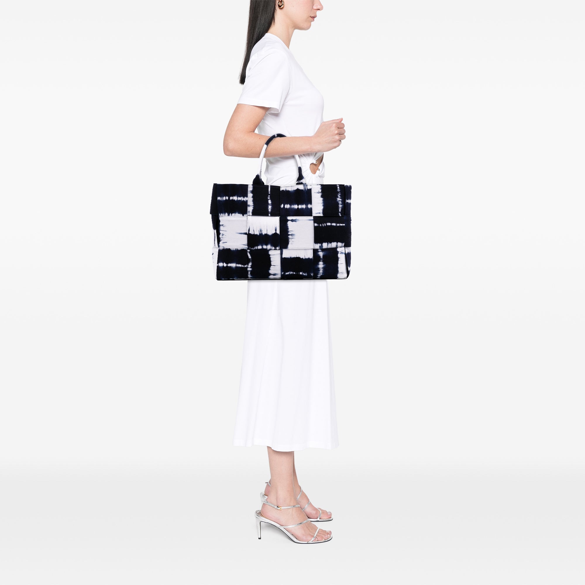 Bottega Veneta Large Denim Intrecciato Tie Dye Arco Tote - image 12
