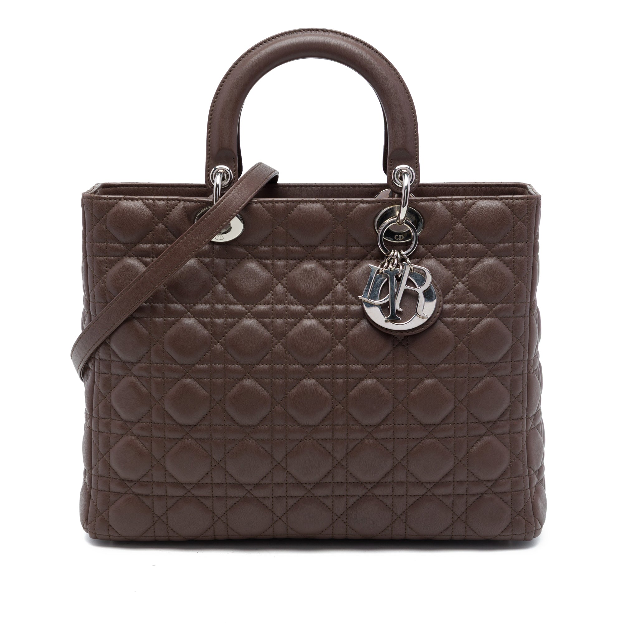 Dior Large Lambskin Cannage Lady Dior - image 1