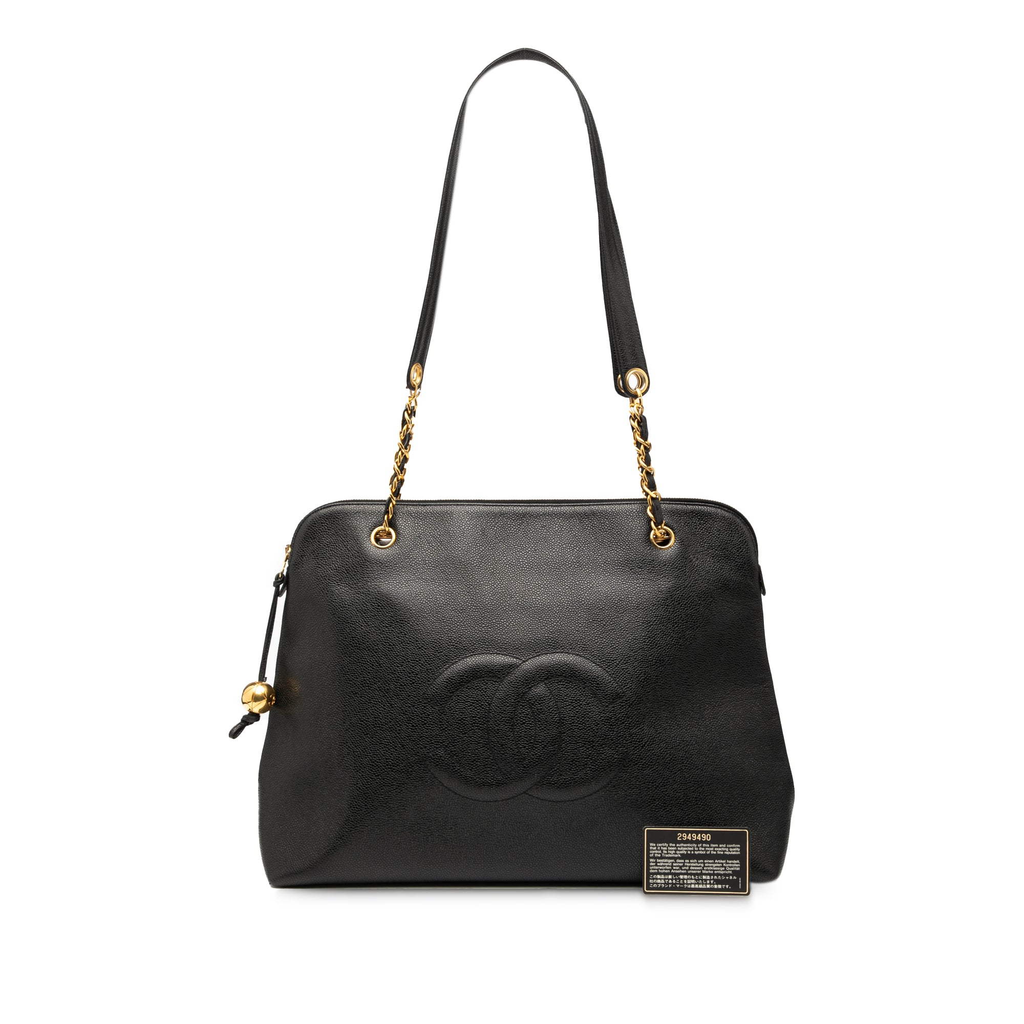 Chanel CC Caviar Chain Zip Tote - image 8
