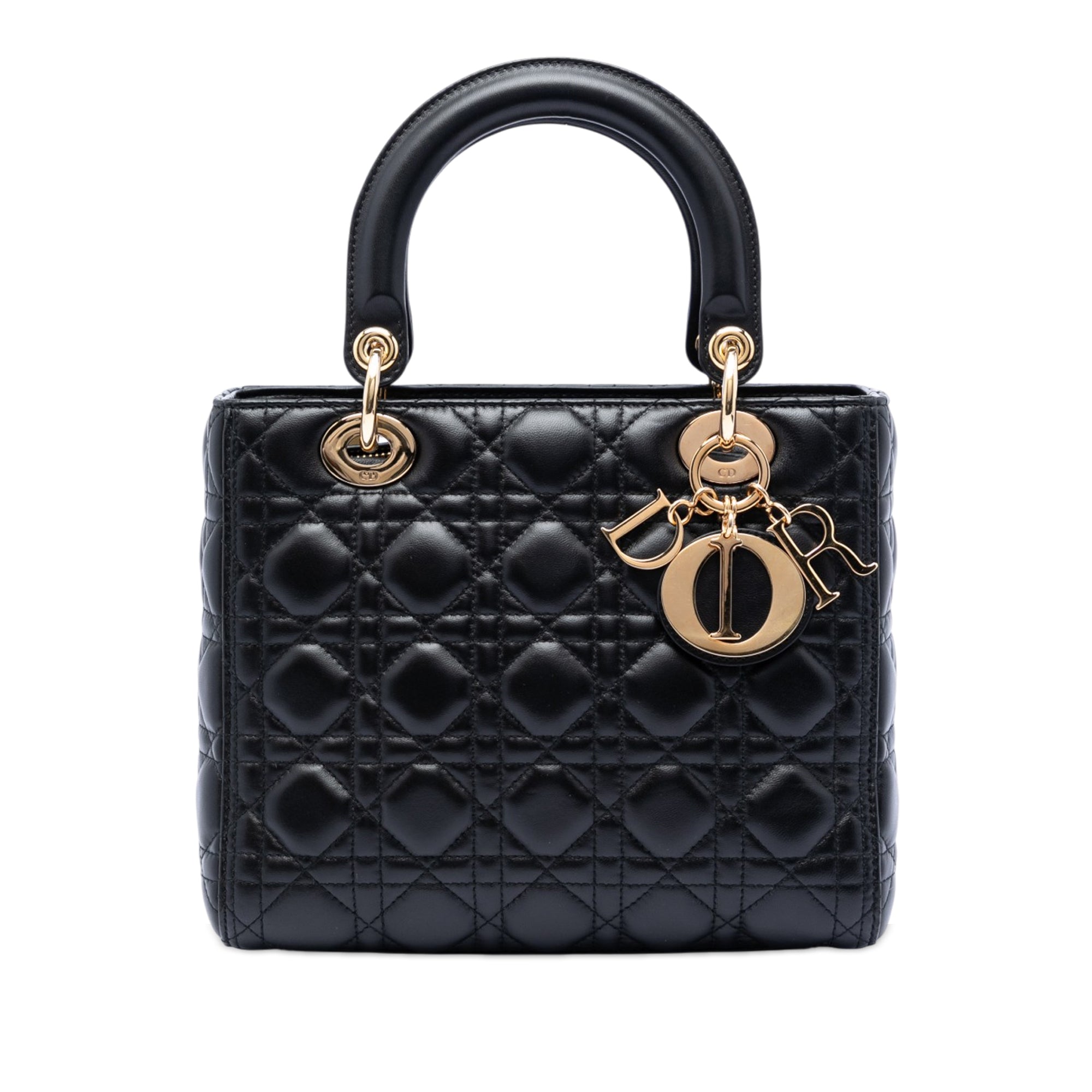 Dior Medium Lambskin Cannage Lady Dior - image 1