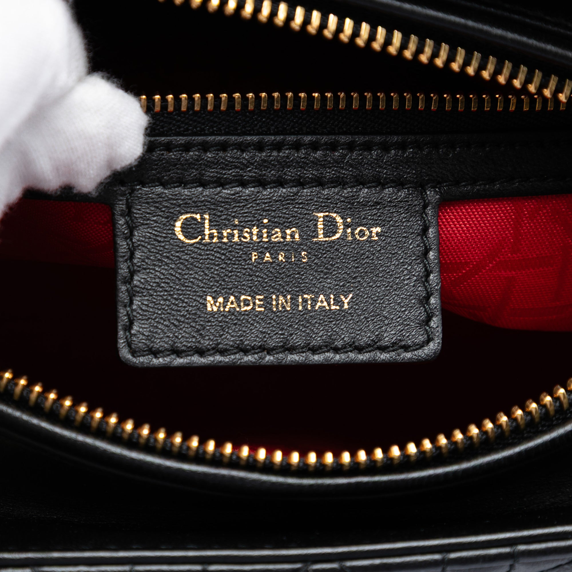 Dior Medium Lambskin Cannage Lady Dior - image 5