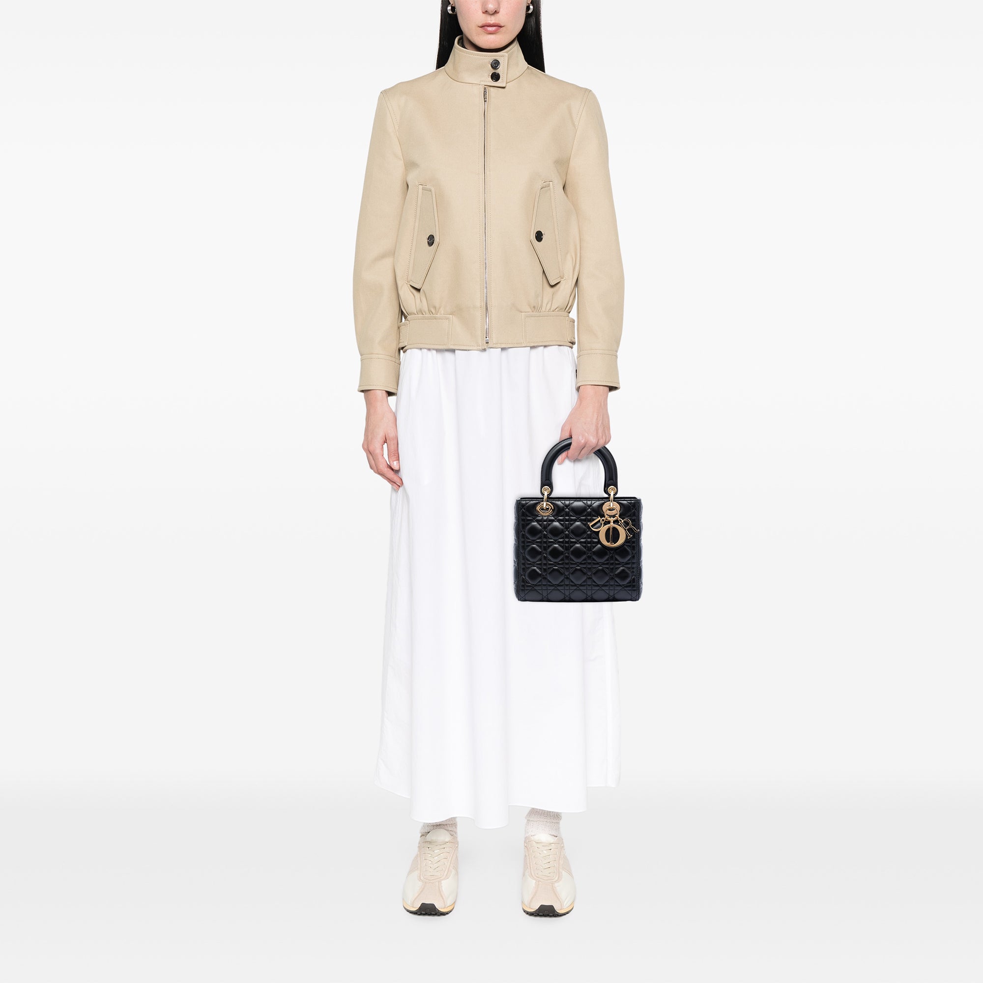 Dior Medium Lambskin Cannage Lady Dior - image 7
