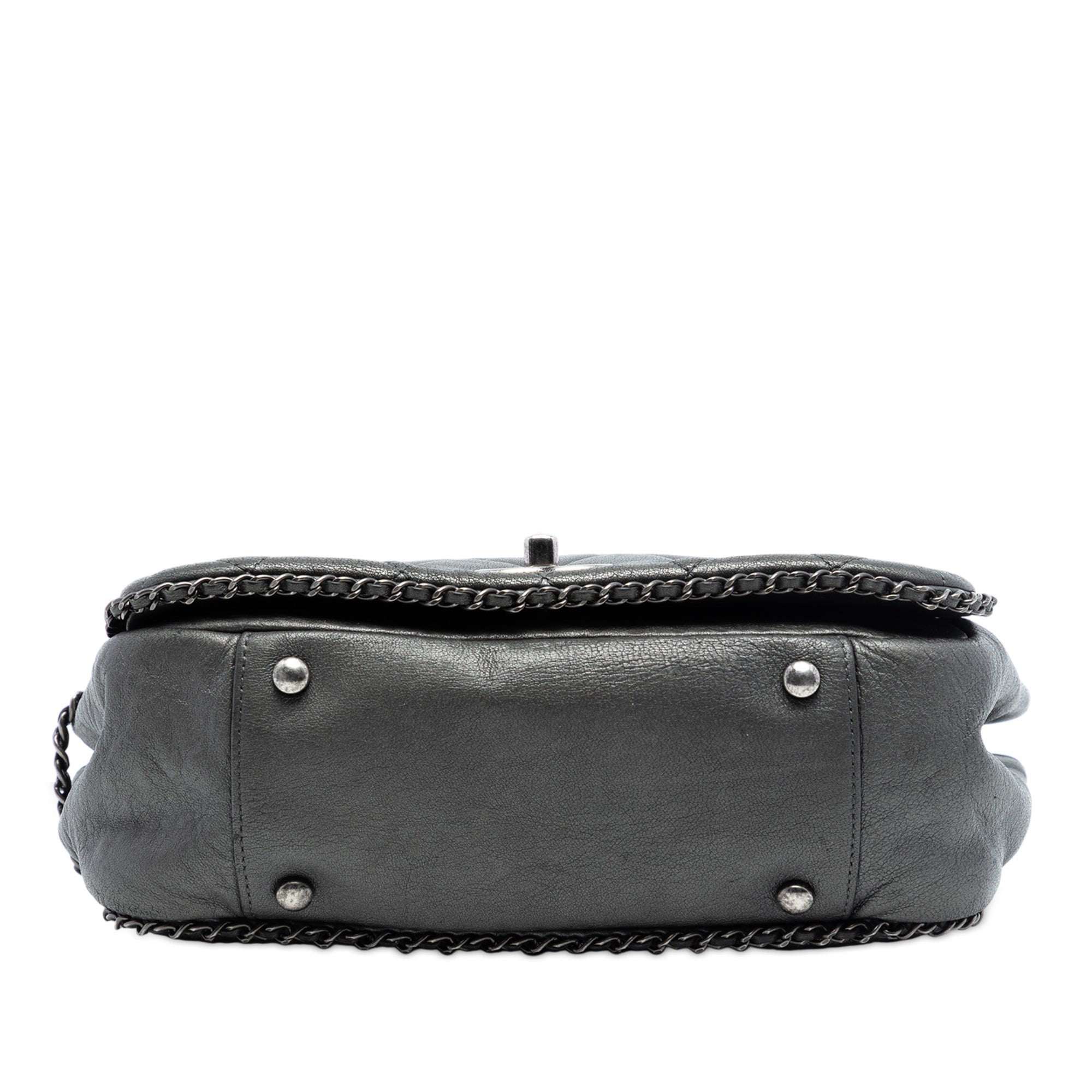 Chanel Small Quilted Calfskin CC Enchained Accordion Flap - image 3